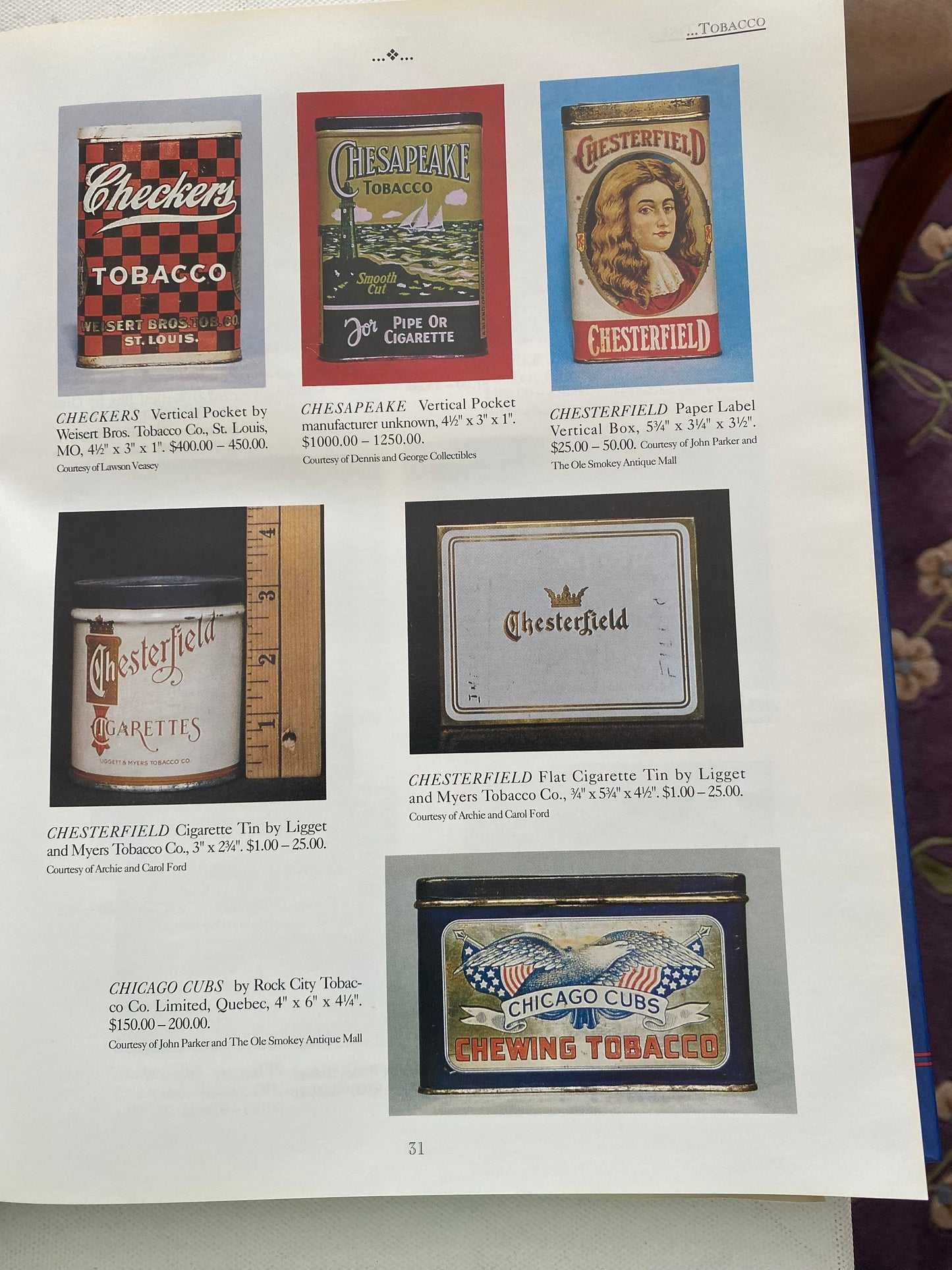 Antique Tins Identification & Values Guide Book by Fred Dodge