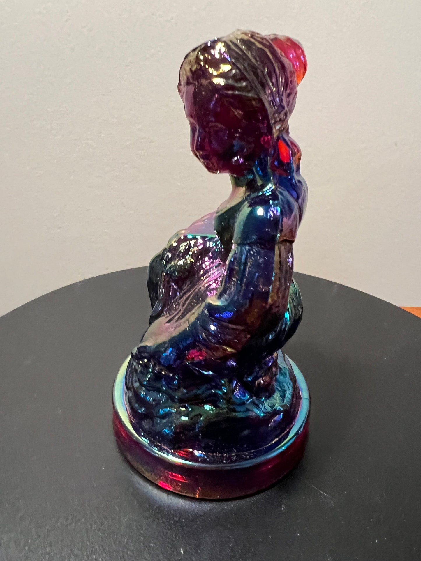Vintage Little Women Beth Purple Carnival Glass Figurine - Summit Art
