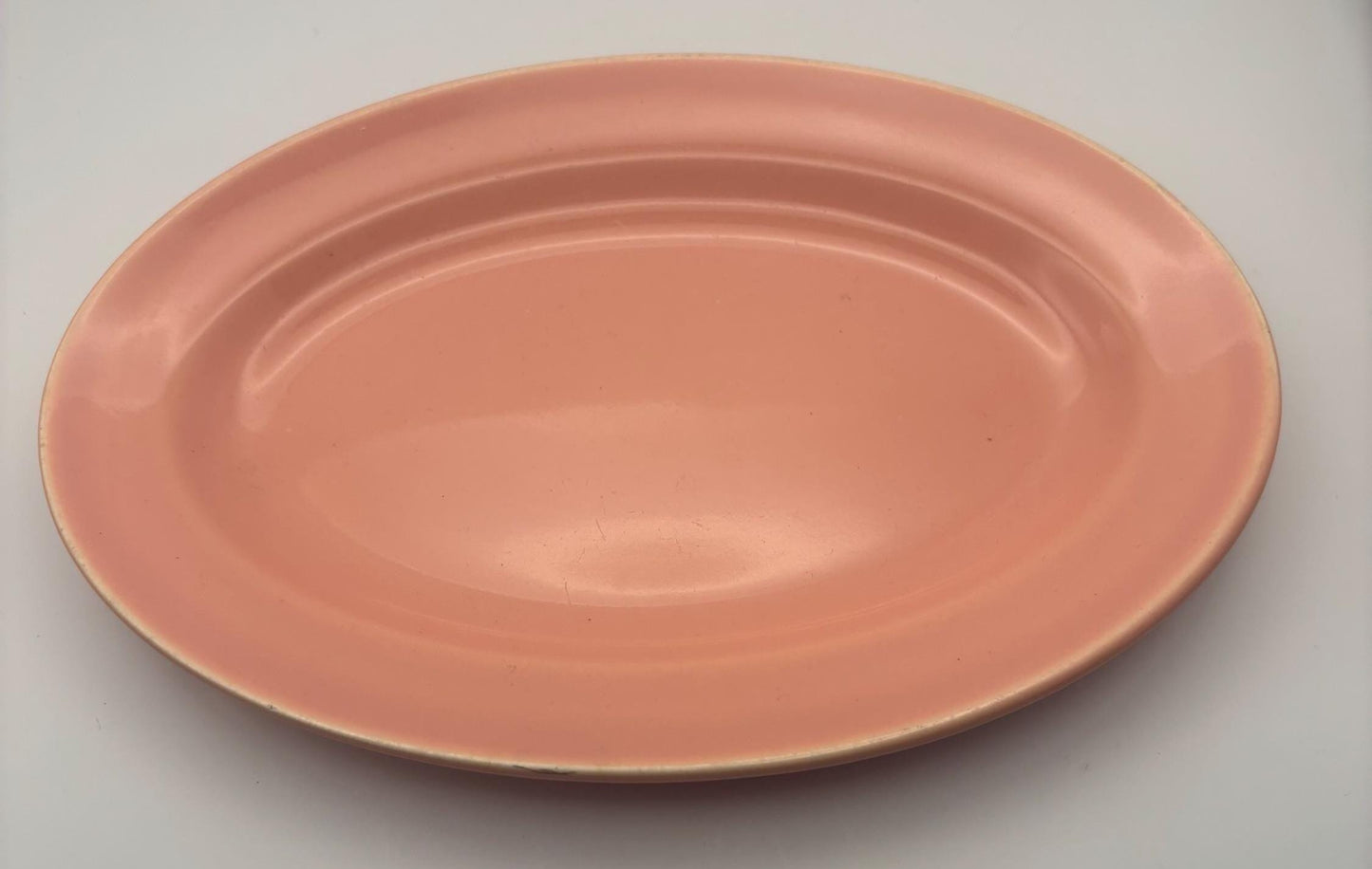 Knowles Oval Platter, Peach Plate, Lover Antiques Vintage