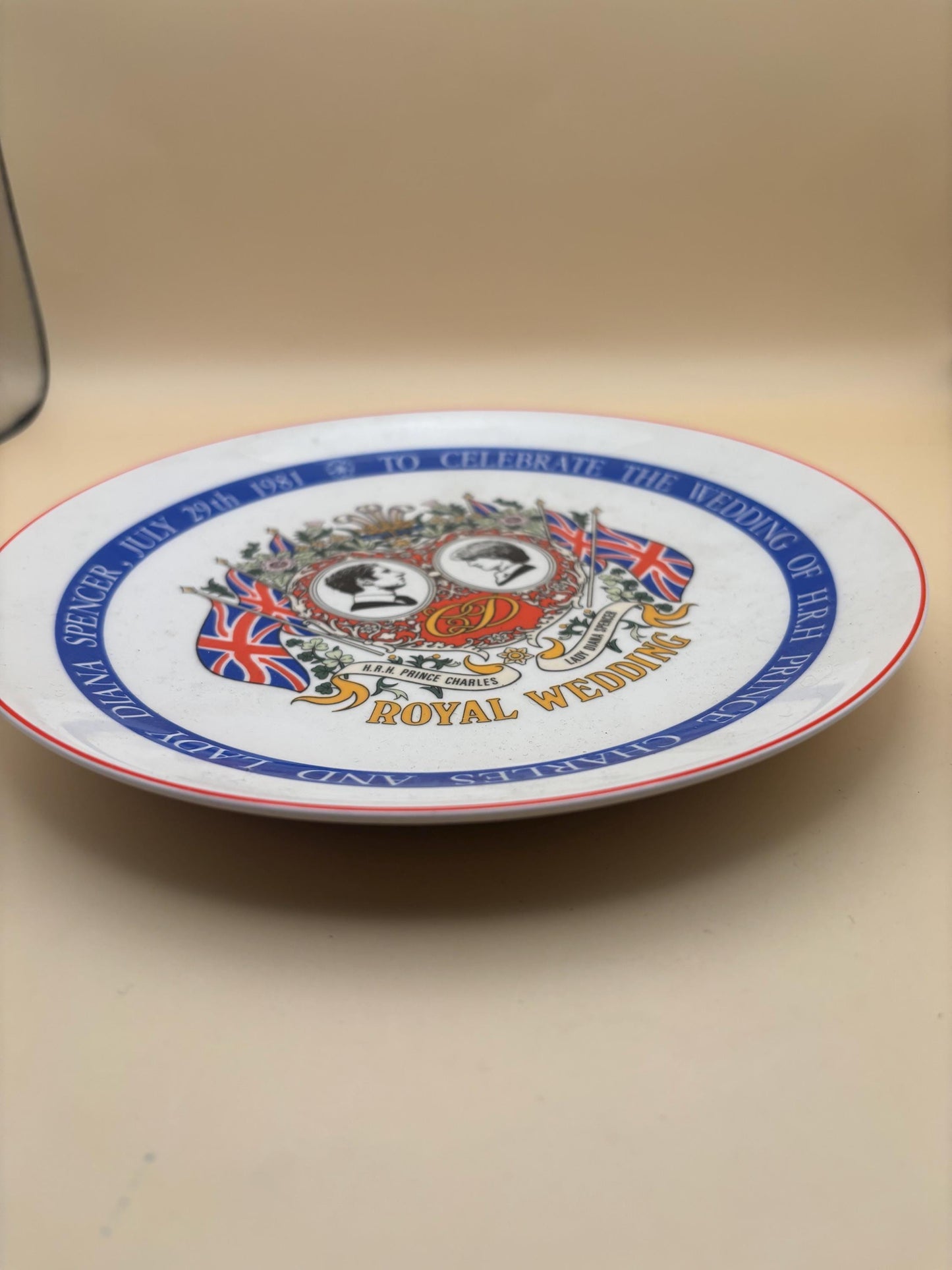 Vintage Wedgwood Royal Wedding Collection Plate 1981 Etruria & Barlaston Wedding of Prince Charles Princess Diana Made in England