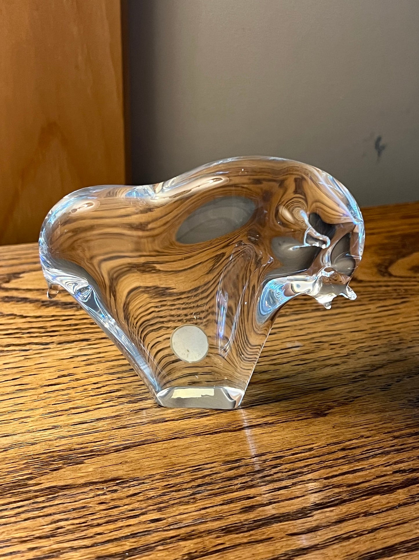 Vintage Glass Bull Paperweight by RFB Sweden Art Glass Lover Antiques and Vintage