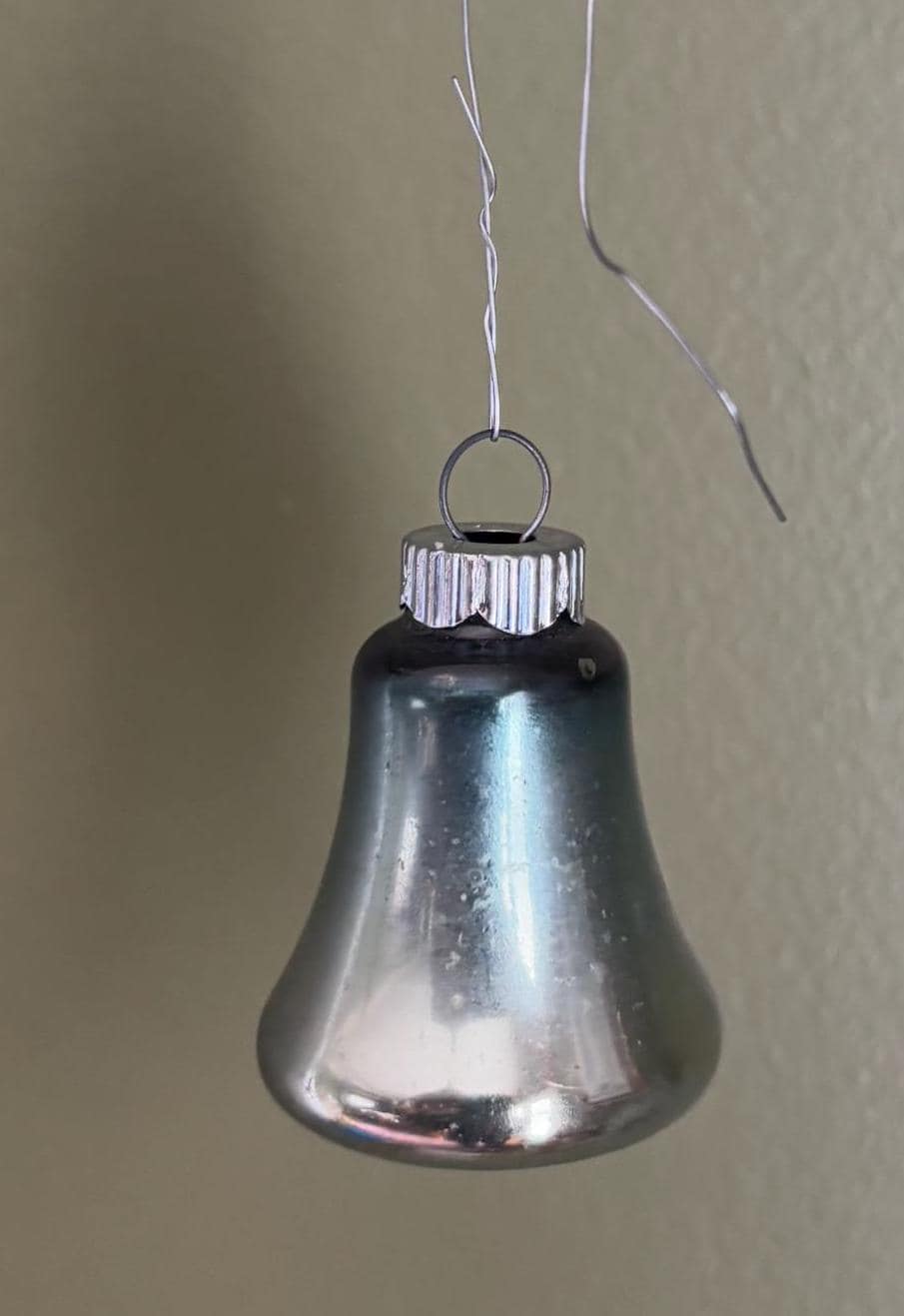 Vintage Shiny Brite Striped Bell Ornament Circa 1940’s Lover Antiques and Vintage