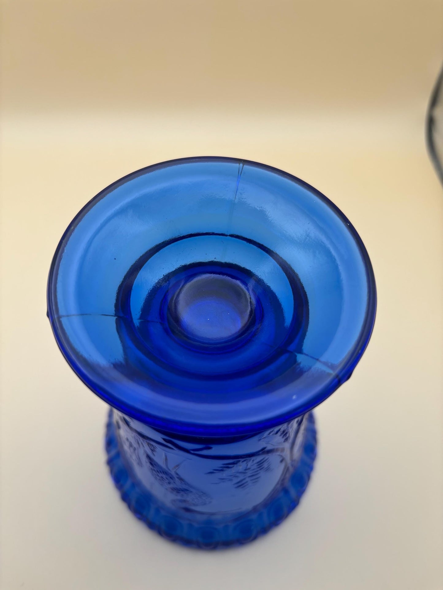 Vintage Cobalt Blue Votive Holder Lover Antiques and Vintage