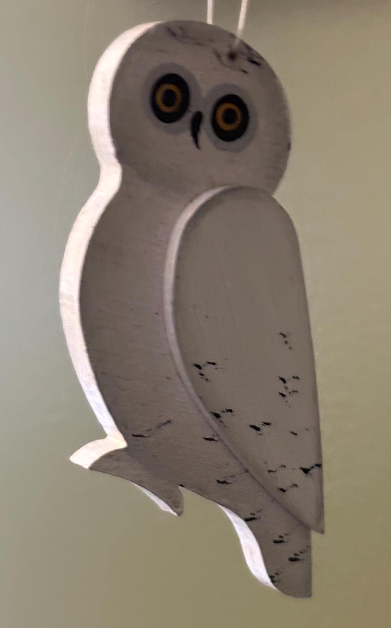 Vintage Hand Carved and Hand Painted Owl Figurine Ornament Lover Antiques and Vintage