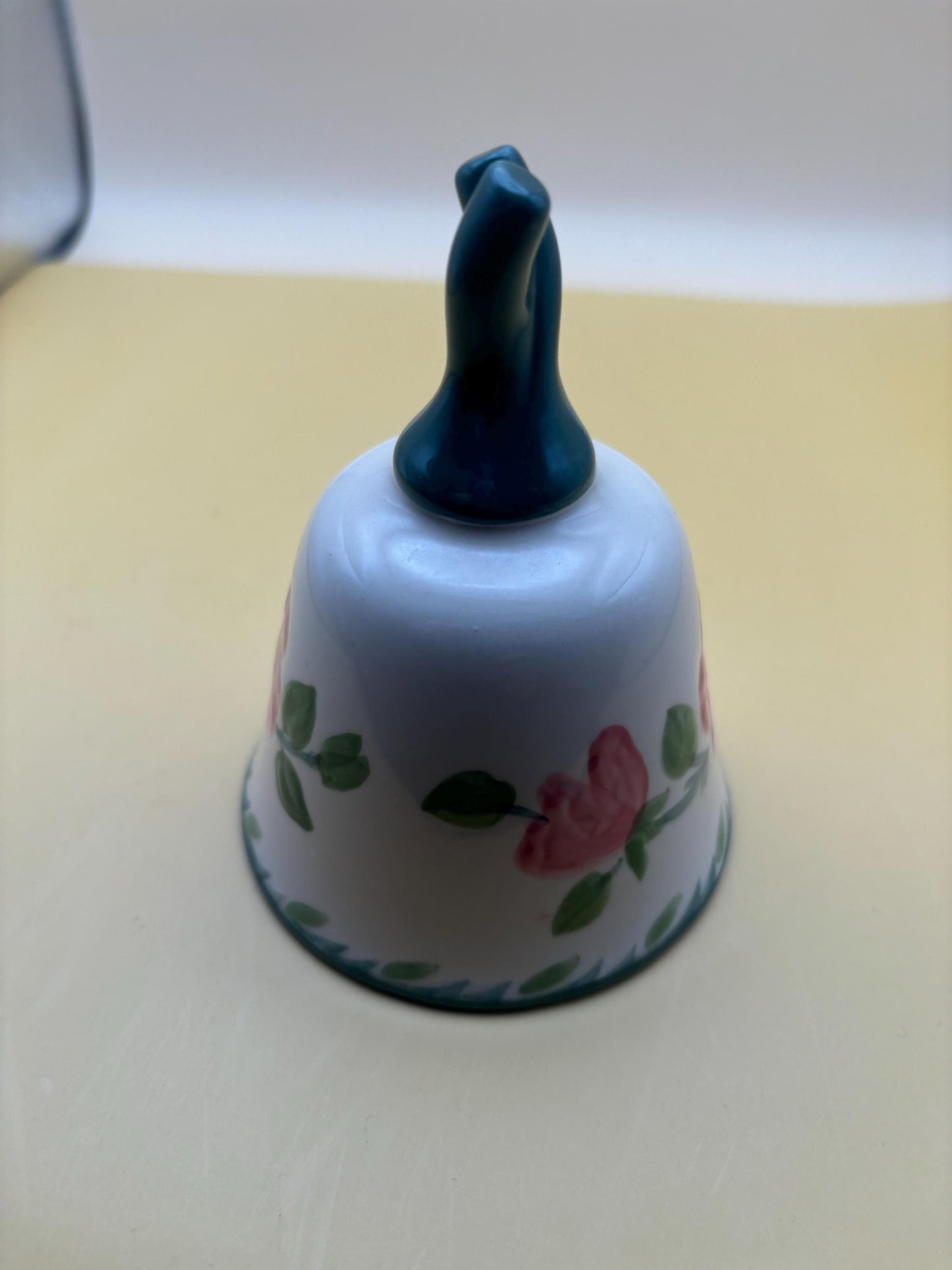 Vintage Franciscan Bell Danbury Mint with Blue Handle Bell Lover Antiques and Vintage