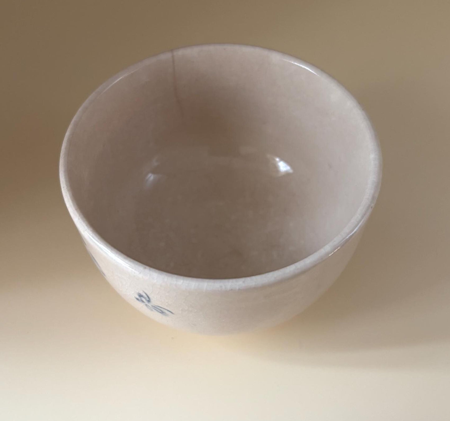 Antique Cobalt Blue Chawan Bowl, Karako Playing Boys Symbolizing Wish For Many Sons, Good Fortune