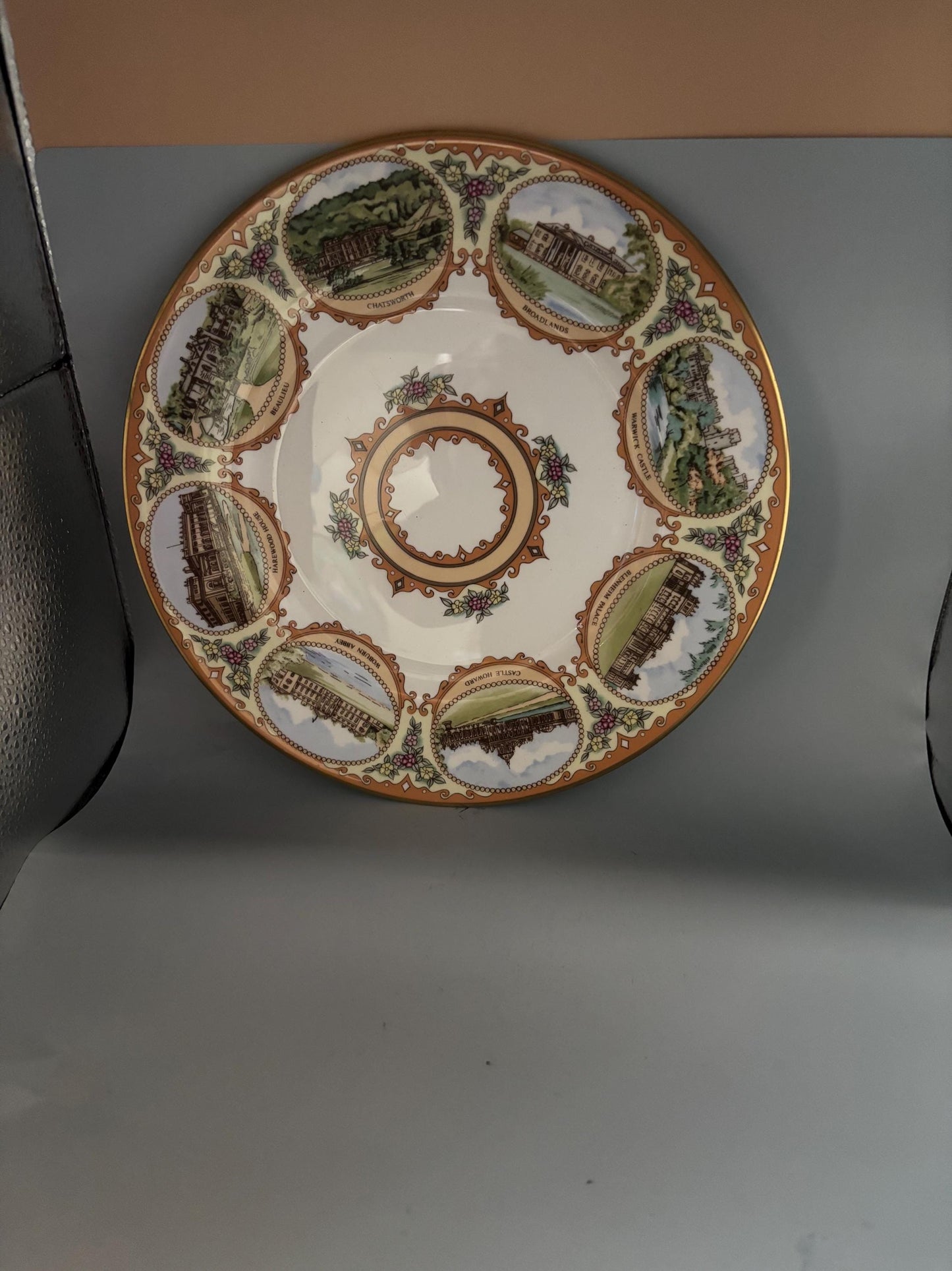 Royal Grafton Plate, Bone China Treasure House Large Platter, Lover Antiques and Vintage