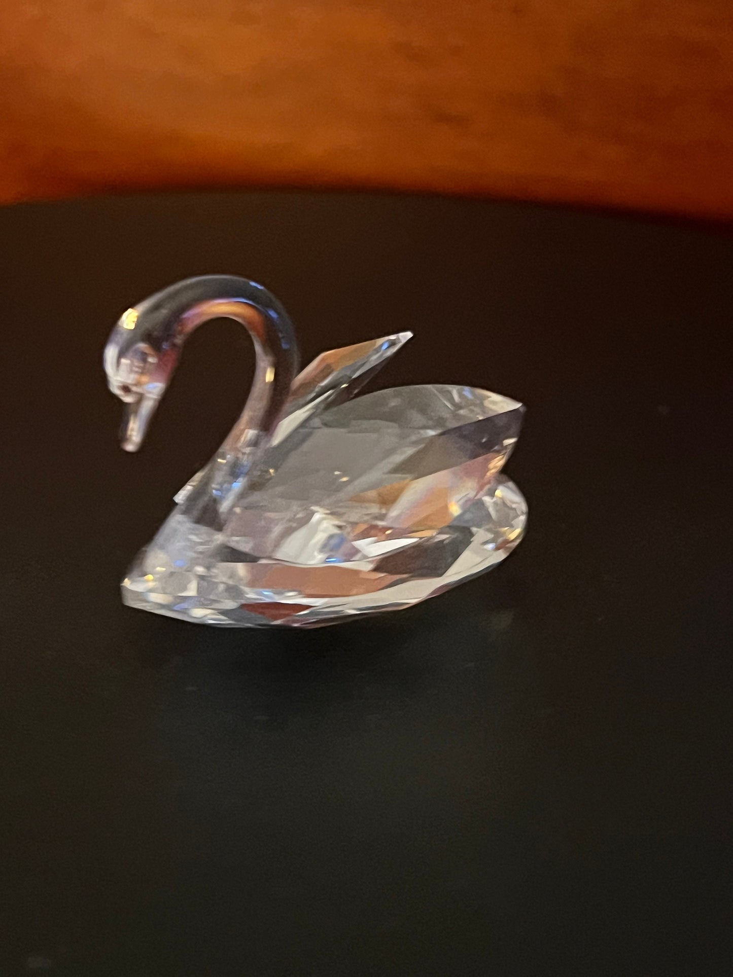 Vintage Swan Crystal Figurine, Lover Antiques and Vintage
