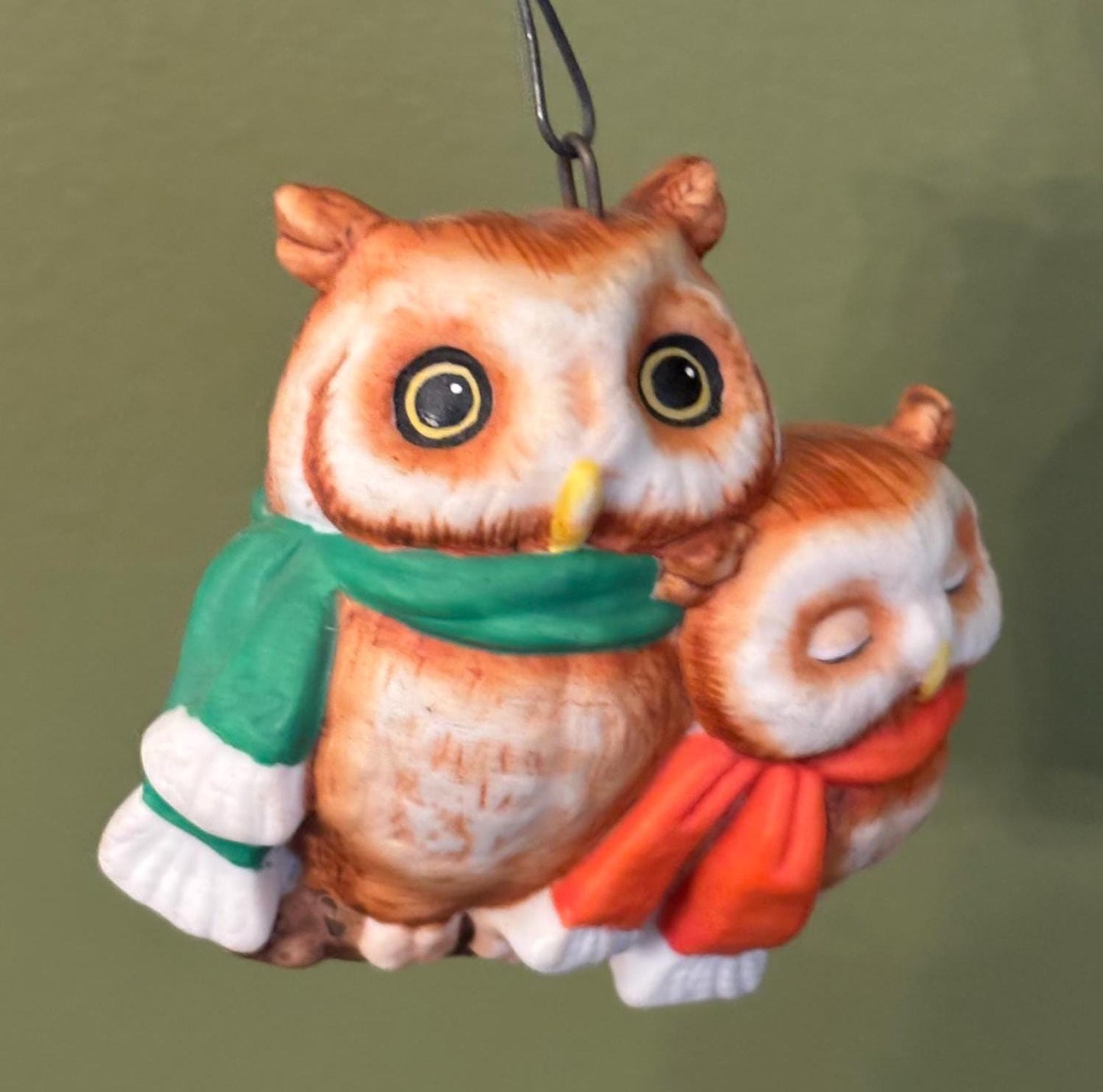 Vintage Dual Watch Owls over Antiques and Vintage