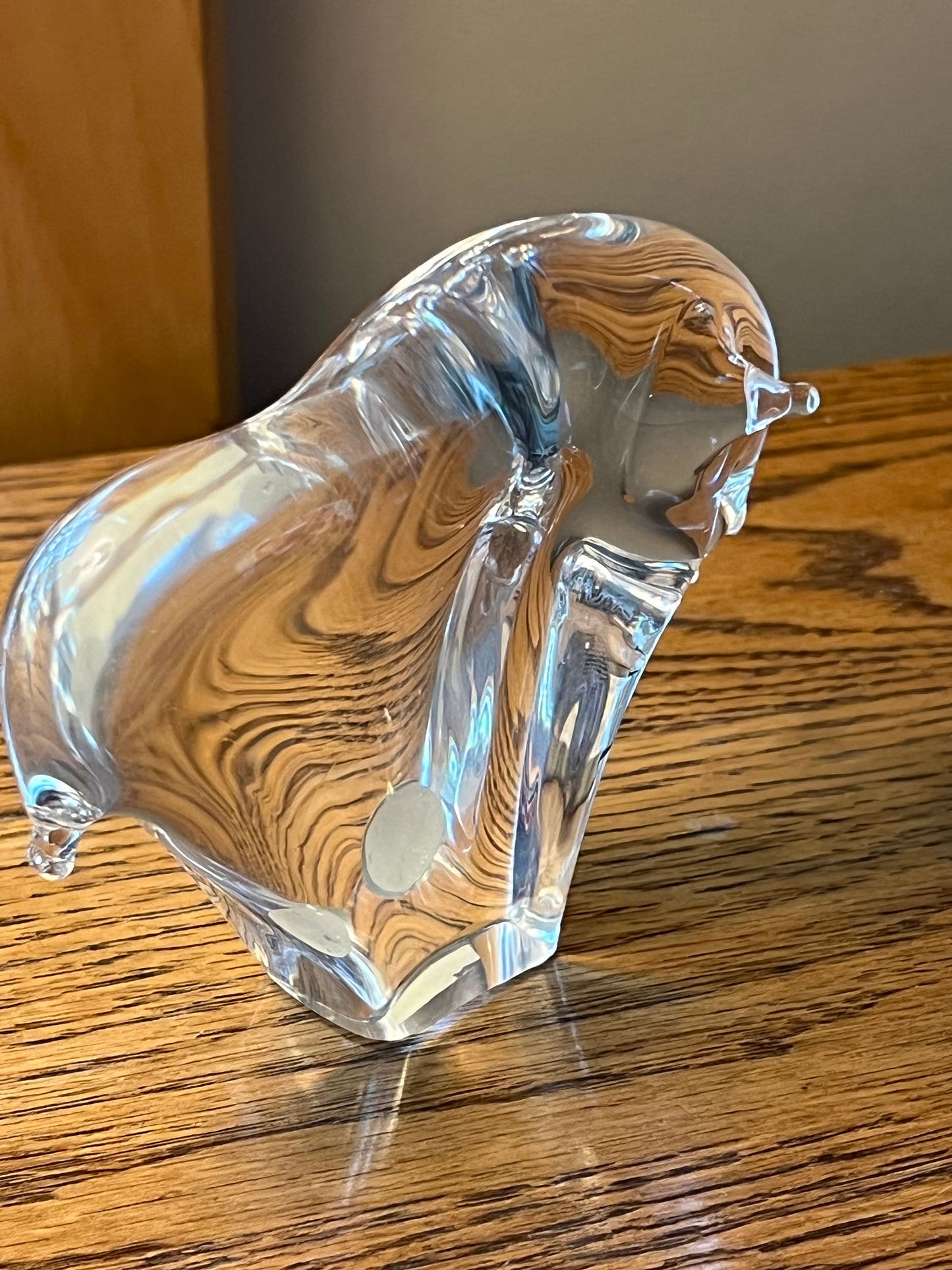Vintage Glass Bull Paperweight by RFB Sweden Art Glass Lover Antiques and Vintage