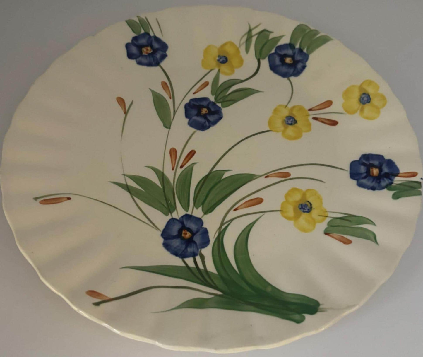 Blue Ridge Southern Potteries Dinner Plate, Summer Flowers Design, Lover Antiques and Vintage
