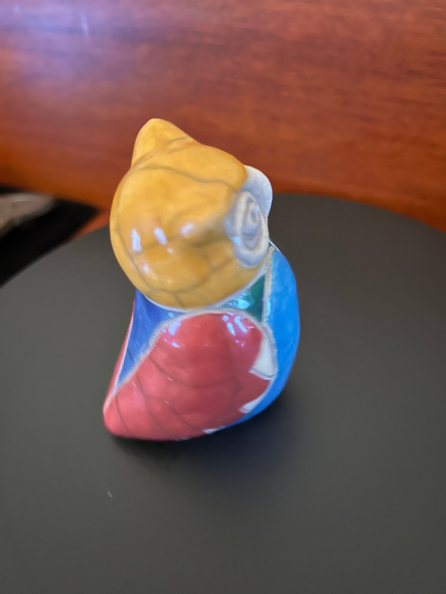 Vintage Mosaic Pottery Owl Figurine, Hand Made in South Africa