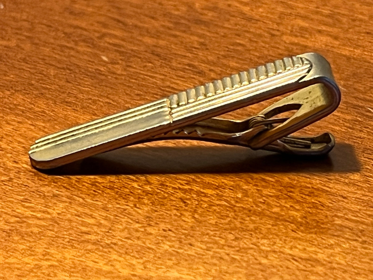 Vintage Speidel mens brass tie clip circa 1950’s mid century modern collectibles
