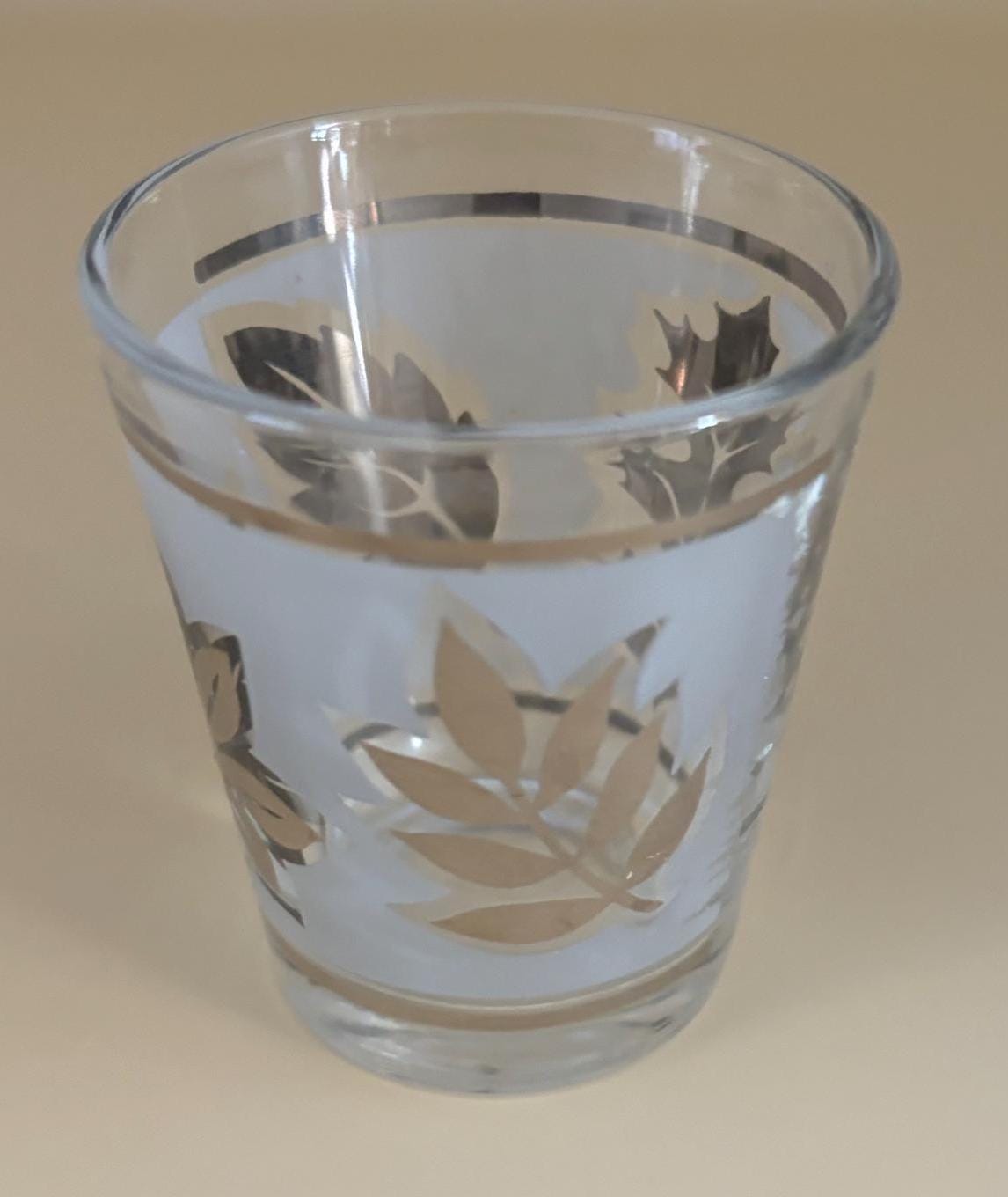 Vintage Silver City Shot Glasses: Mid Century Modern Crystal Glass Set of 3