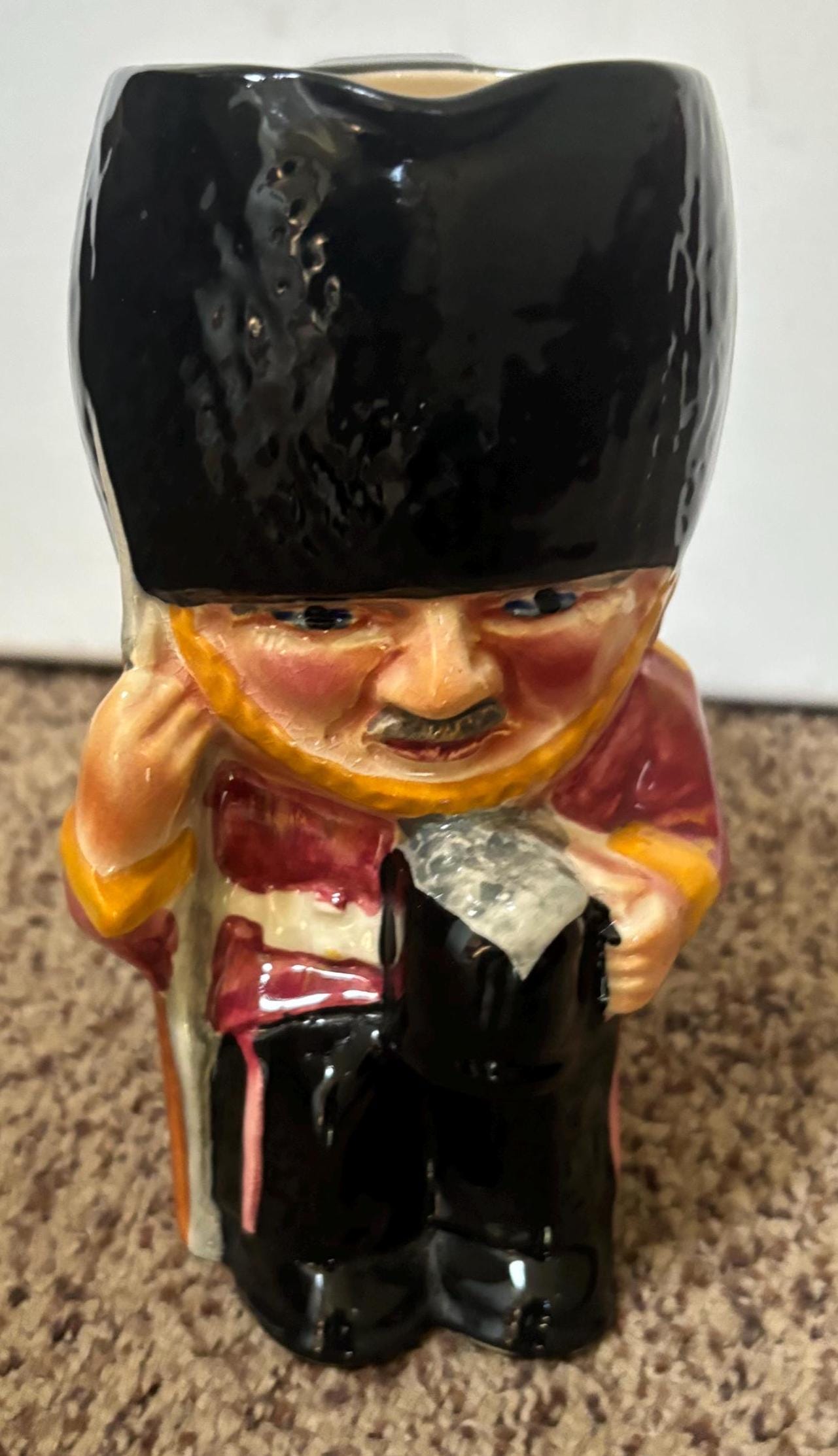 Vintage Royal Doulton Toby Jug Crown Devon Guardsman Made in England United Kingdom Lover Antiques and Vintage