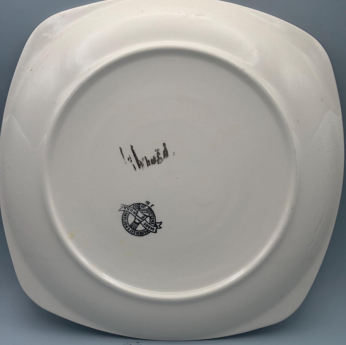 Paden City Pottery Plate Signed by Bernad Peter Arno, Select From 3 Designs, Lover Antiques and Vintage