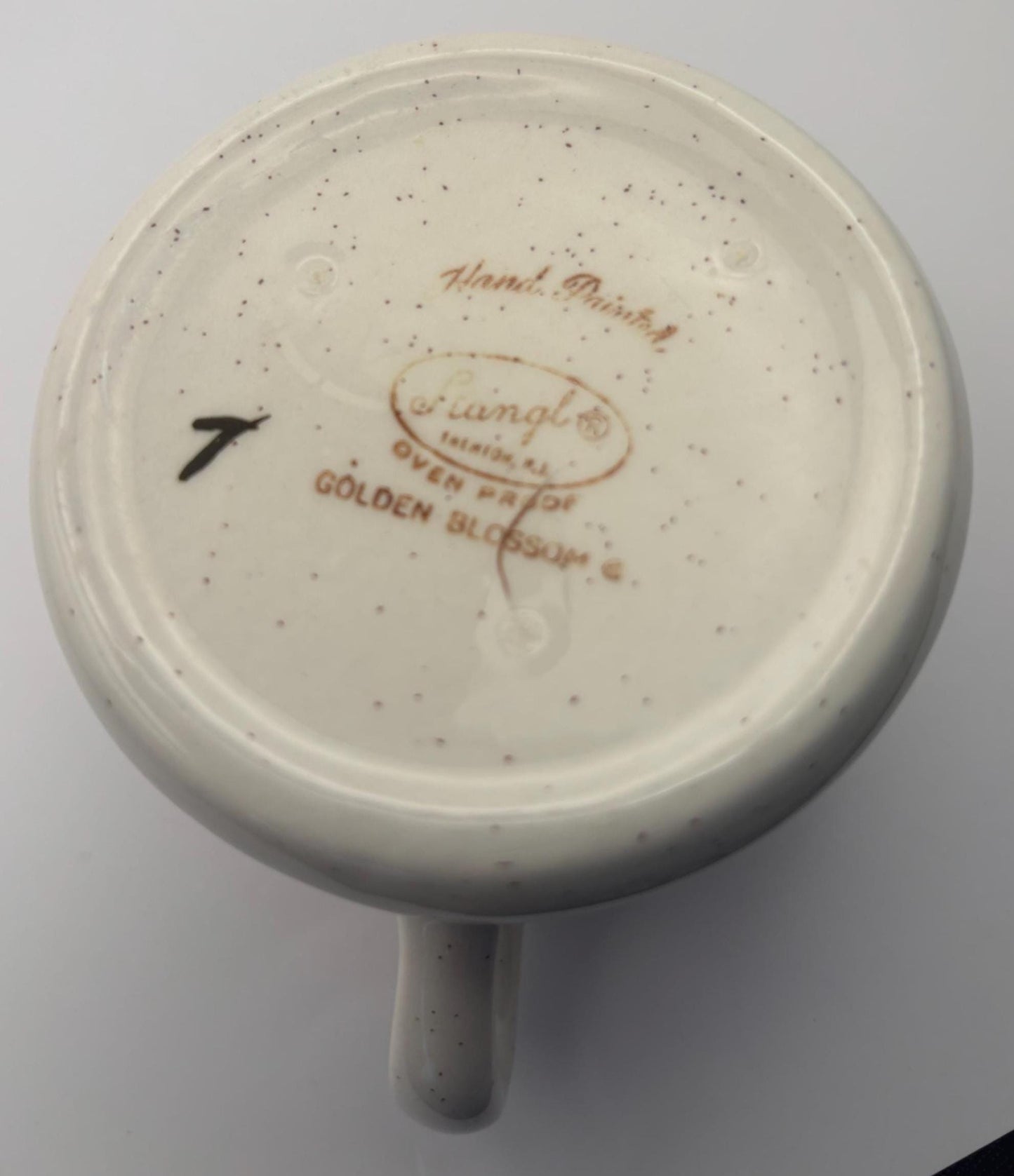 Stangl Pottery Creamer, Golden Blossom Design, Potteries from Trenton, NJ, Lover Antiques Vintage