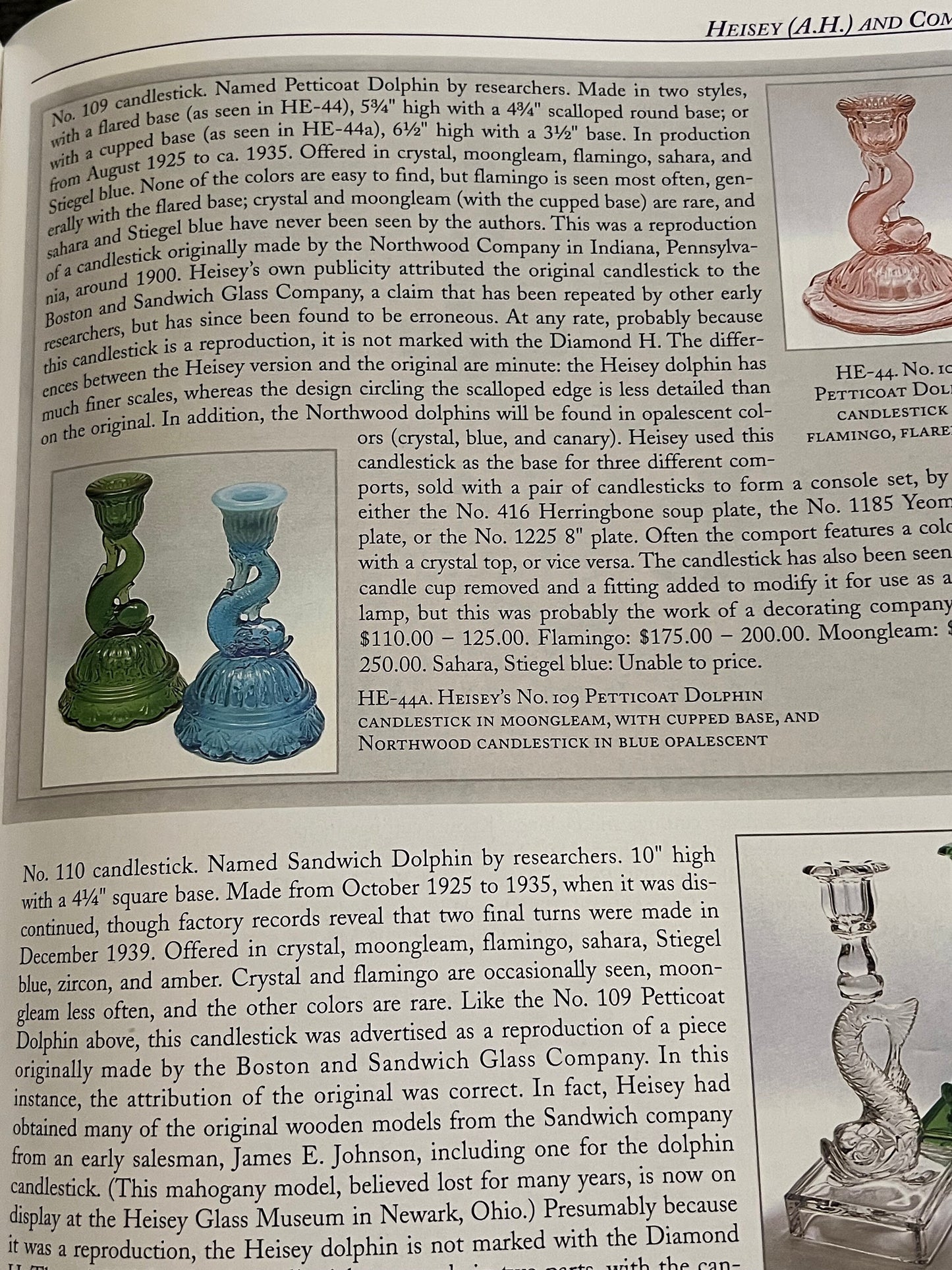 Glass Candlestick Book Volume 2: Fostoria to Jefferson, Identification & Value Guide