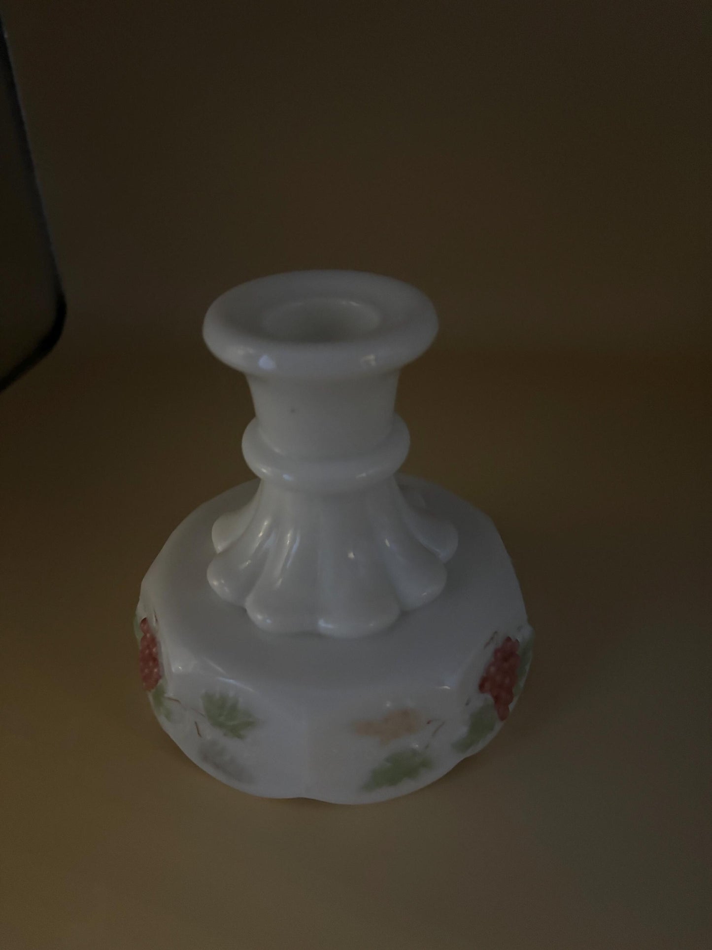 Vintage Westmoreland Grape Panel Set of Candle Holders Lover Antiques and Vintage