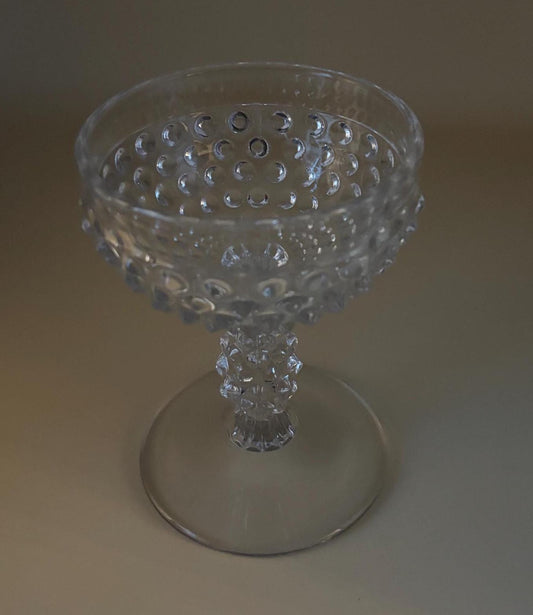Vintage Hobnail Glass Sherbet Dessert Cup