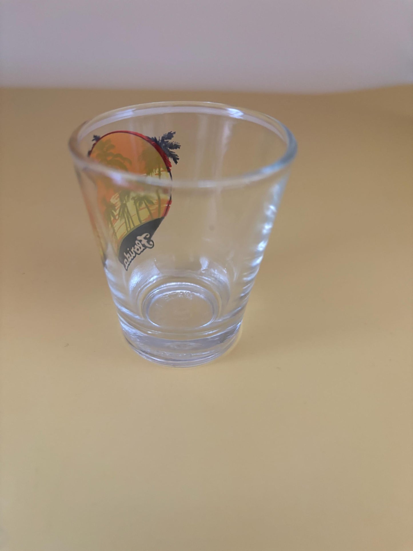 Vintage Florida Shot Glass with Palm Trees Lover Antiques and Vintage
