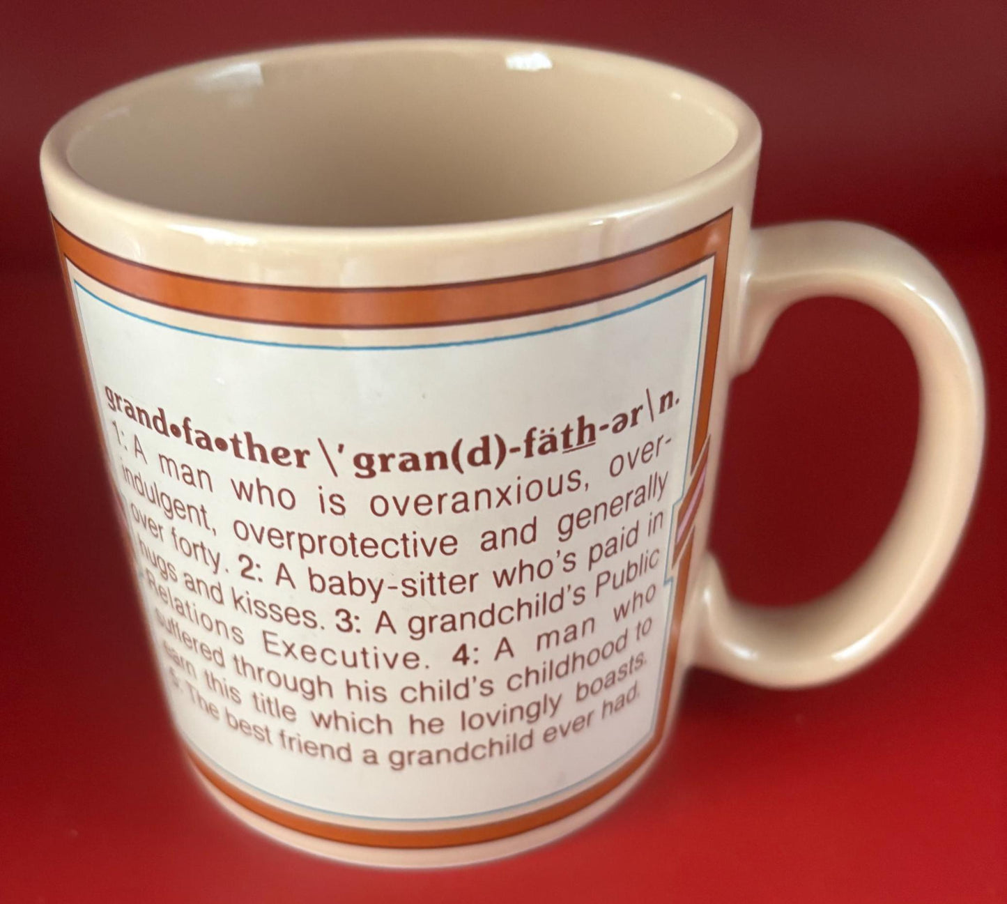 Grandpa Mug, Grandfather Cup, What is a Grandpa, Lover Antiques and Vintage