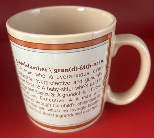 Grandpa Mug, Grandfather Cup, What is a Grandpa, Lover Antiques and Vintage