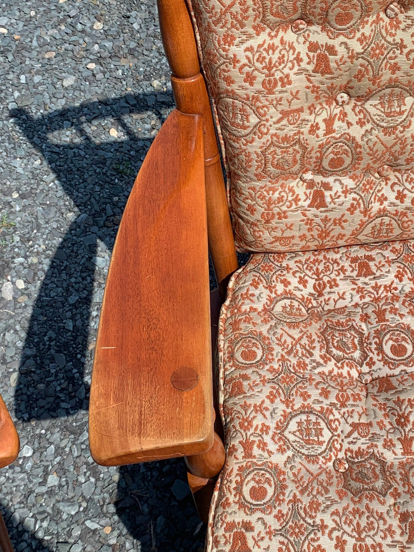 Cushman Colonial Creations Molly Stark Boudoir Chair No. 0183 Mid Century Modern