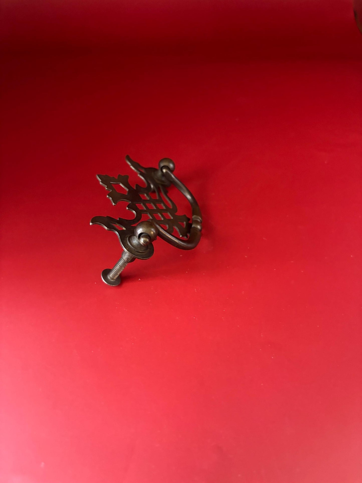 Antique Victorian Brass Eastlake Drawer Pull Angel Wing Desk Dresser Handles Drawer Pull Hardware Lover Antiques and Vintage