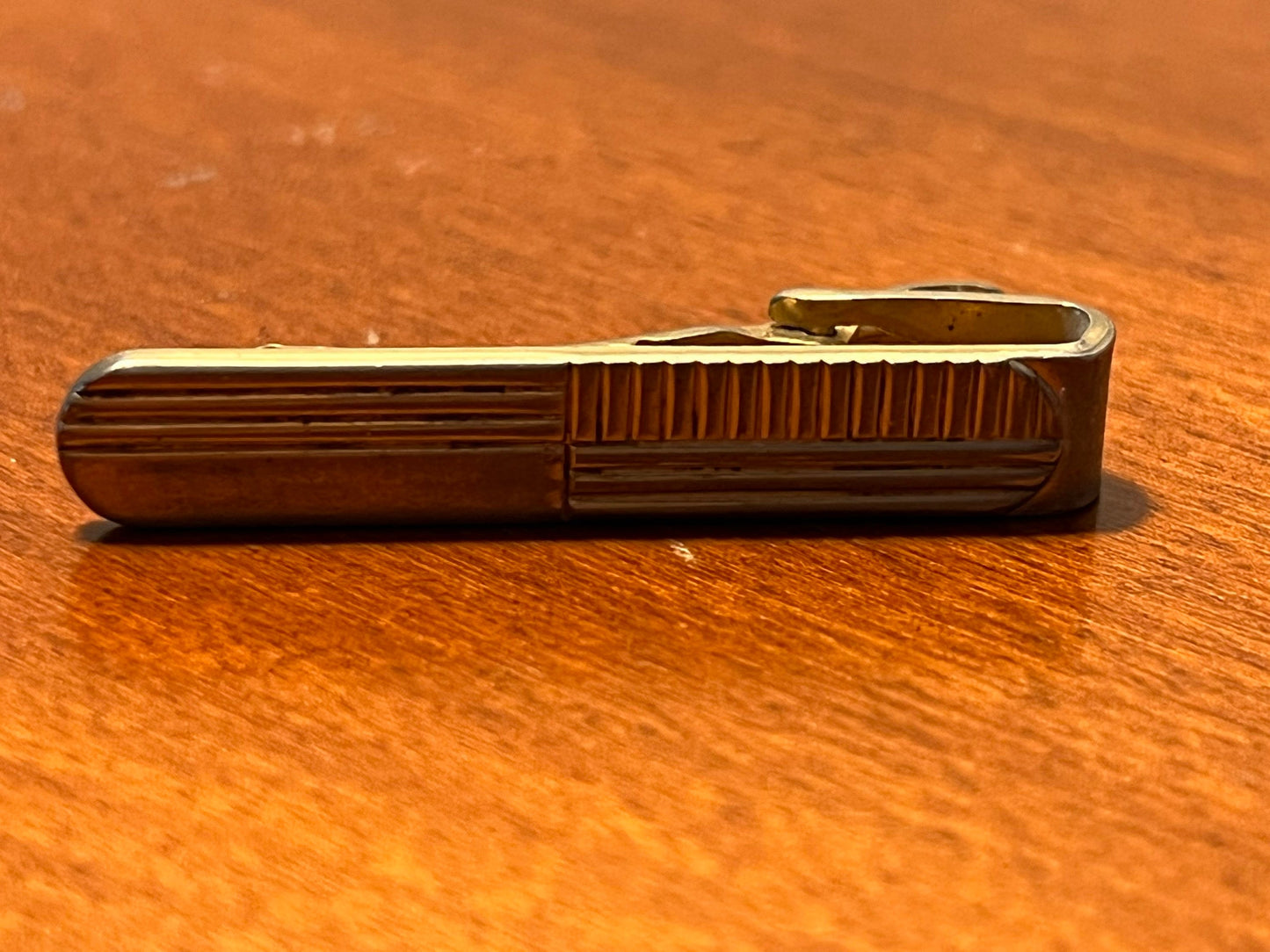 Vintage Speidel mens brass tie clip circa 1950’s mid century modern collectibles