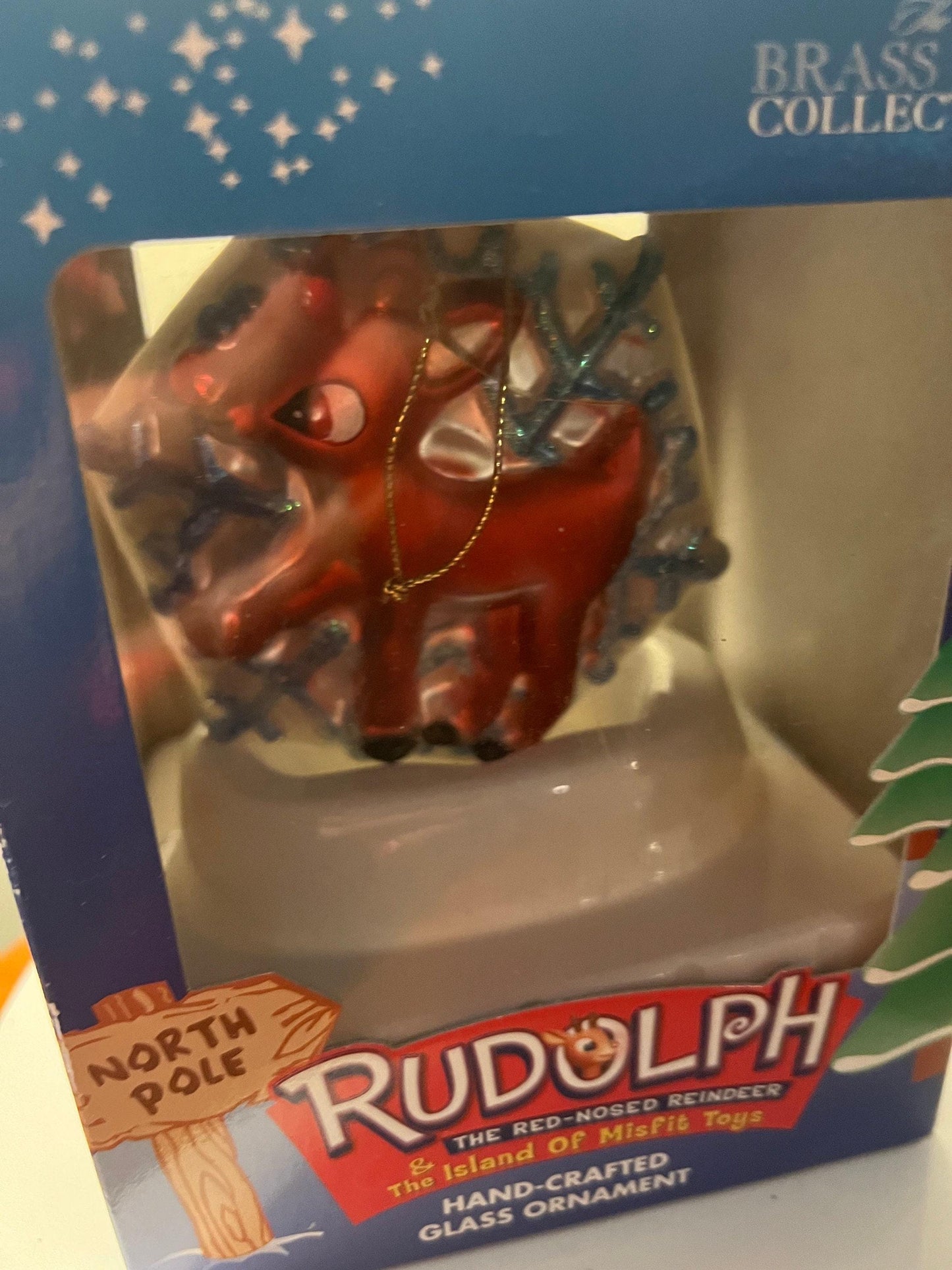 Vintage Rudolph Ornament: Brass Key Collection, Made in USA