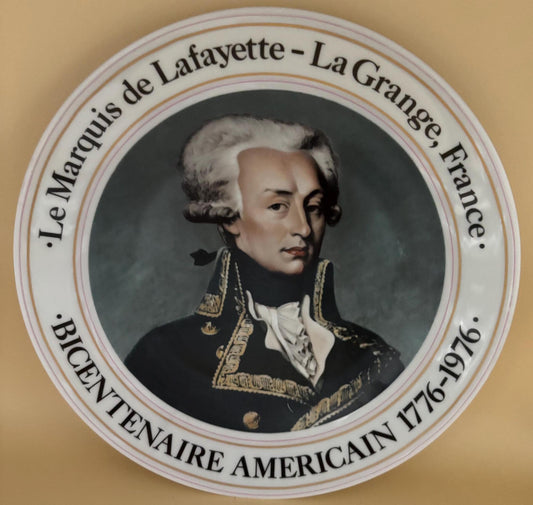 Vintage Lafayette Bicentennial Plate: La Grange France, Numbered Collectible