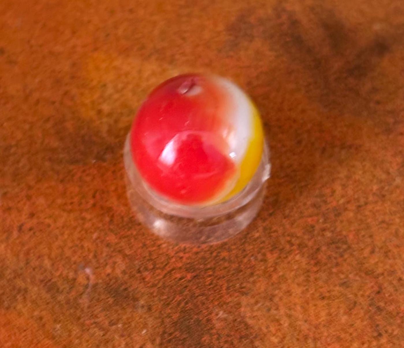 Vintage Vitro All Red Glass Marble Lover Antiques and Vintage