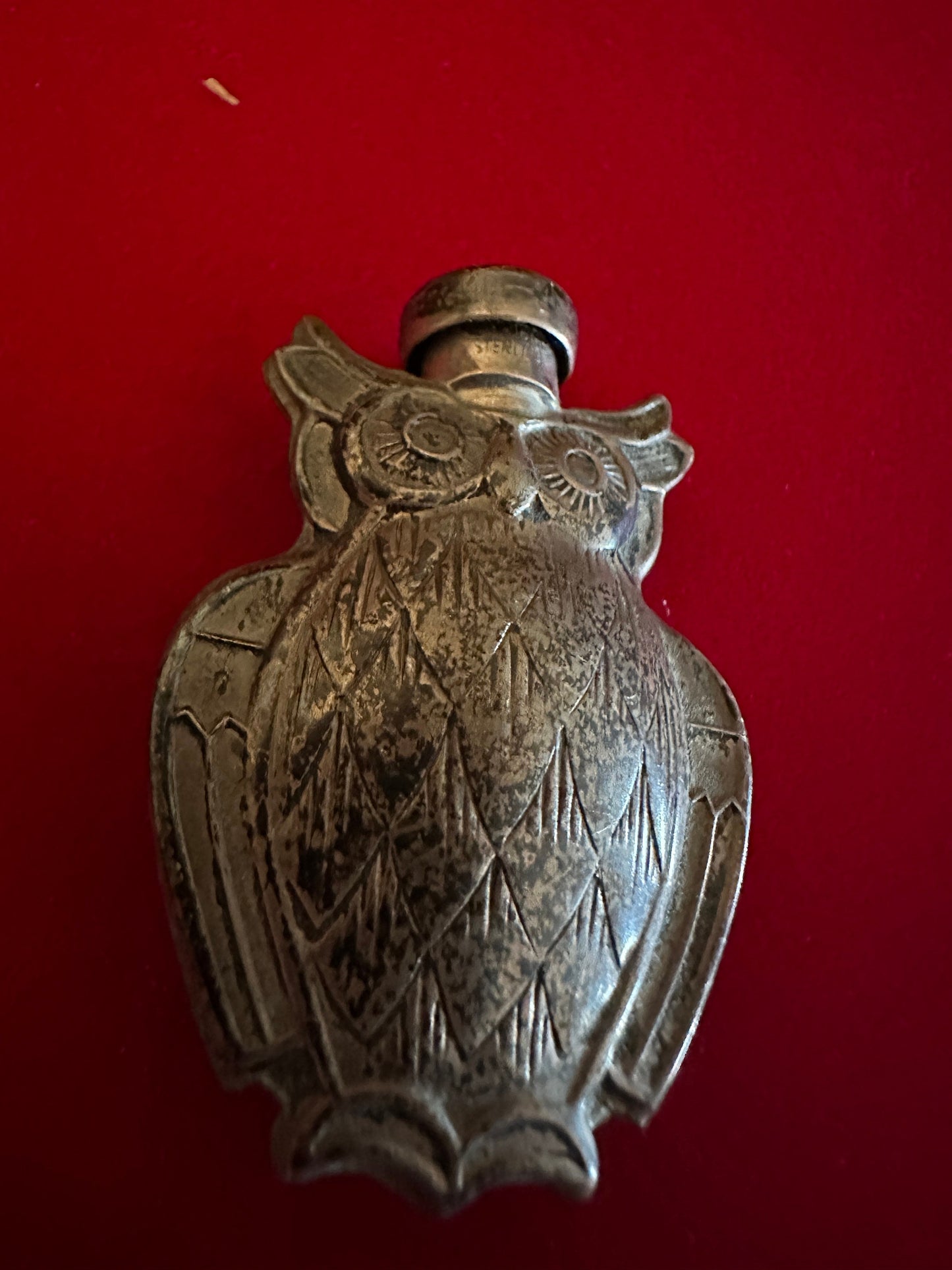 Vintage Tiffany & Co. Sterling Silver Perfume Bottle Owl, Lover Antiques and Vintage