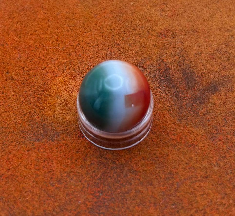 Vintage Vitro All Red Glass Marble Lover Antiques and Vintage