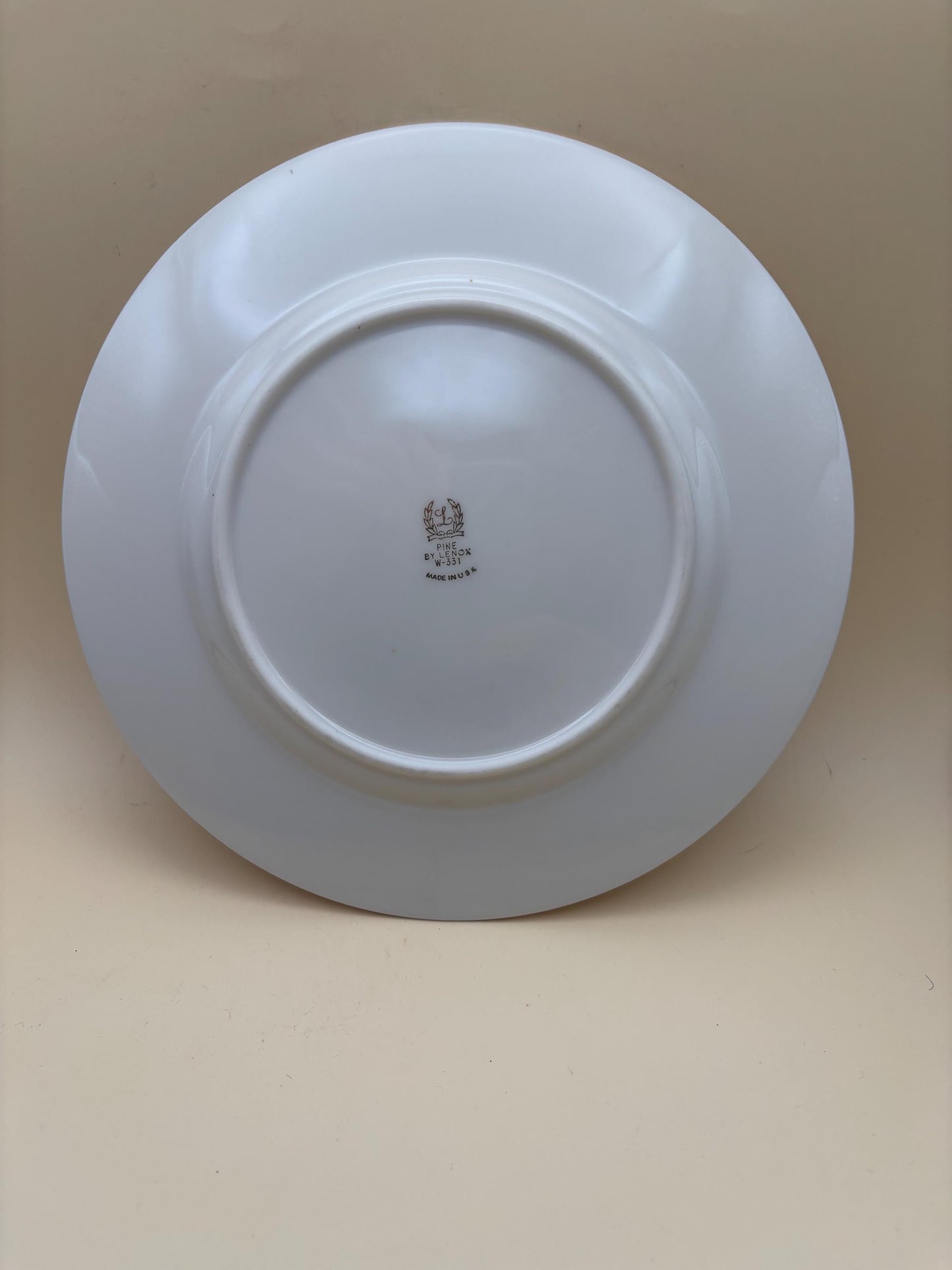 Vintage Lenox Pine Dinner Plate, Bone China, Pine Cones and Needles, Lover Antiques and Vintage