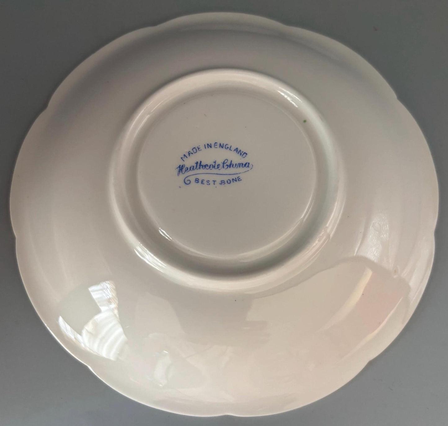 Vintage Heathcote China Plate Saucer Made in England Lover Antiques and Vintage