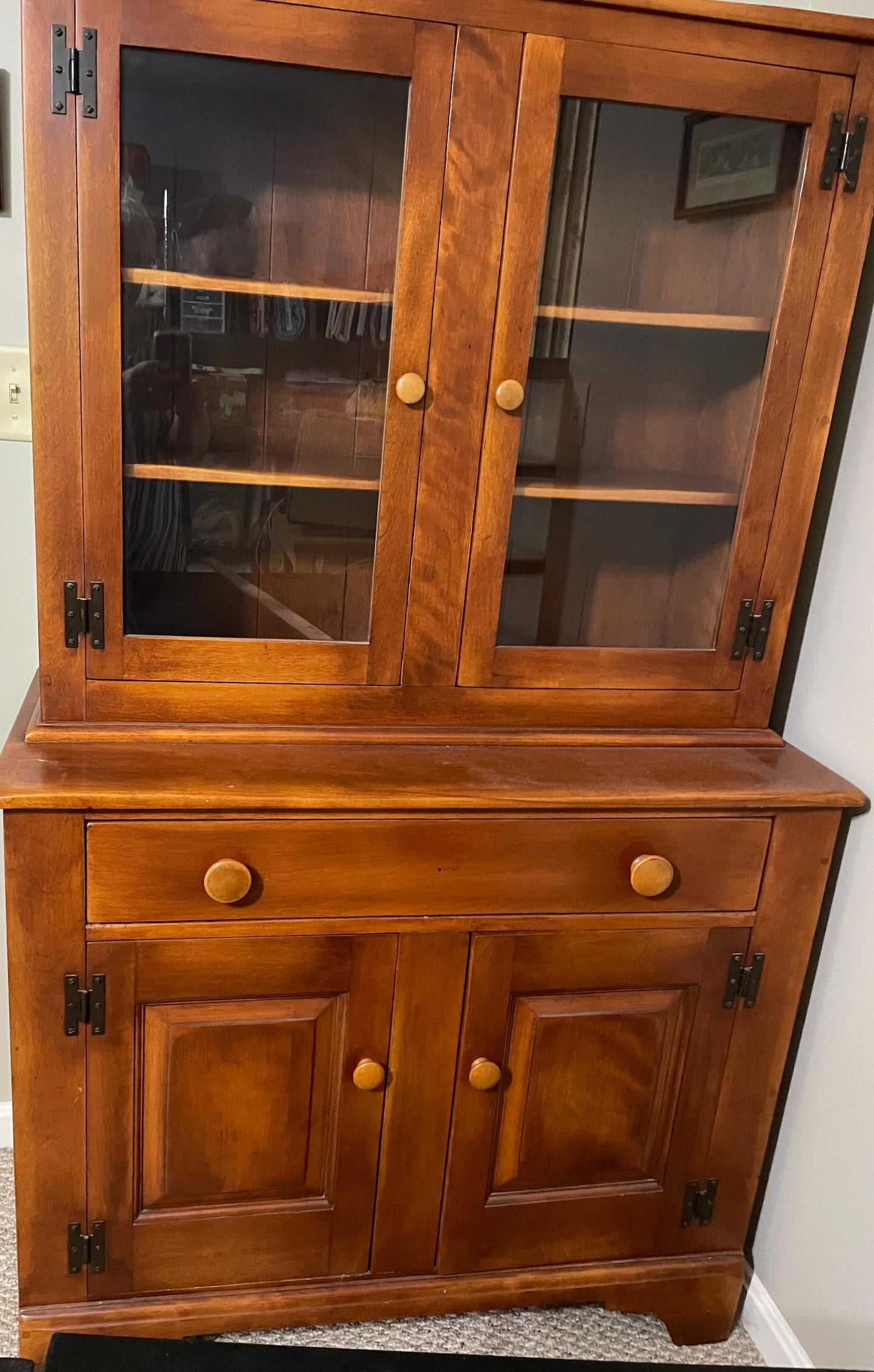 Cushman Colonial Creations Hunting Board China Cabinet No. 9024 Lover Antiques and Vintage