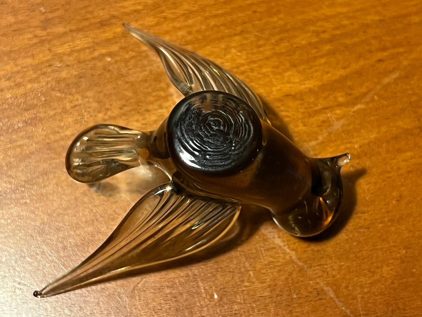 Vintage Hand Blown Art Glass Bird: Mini Treasure