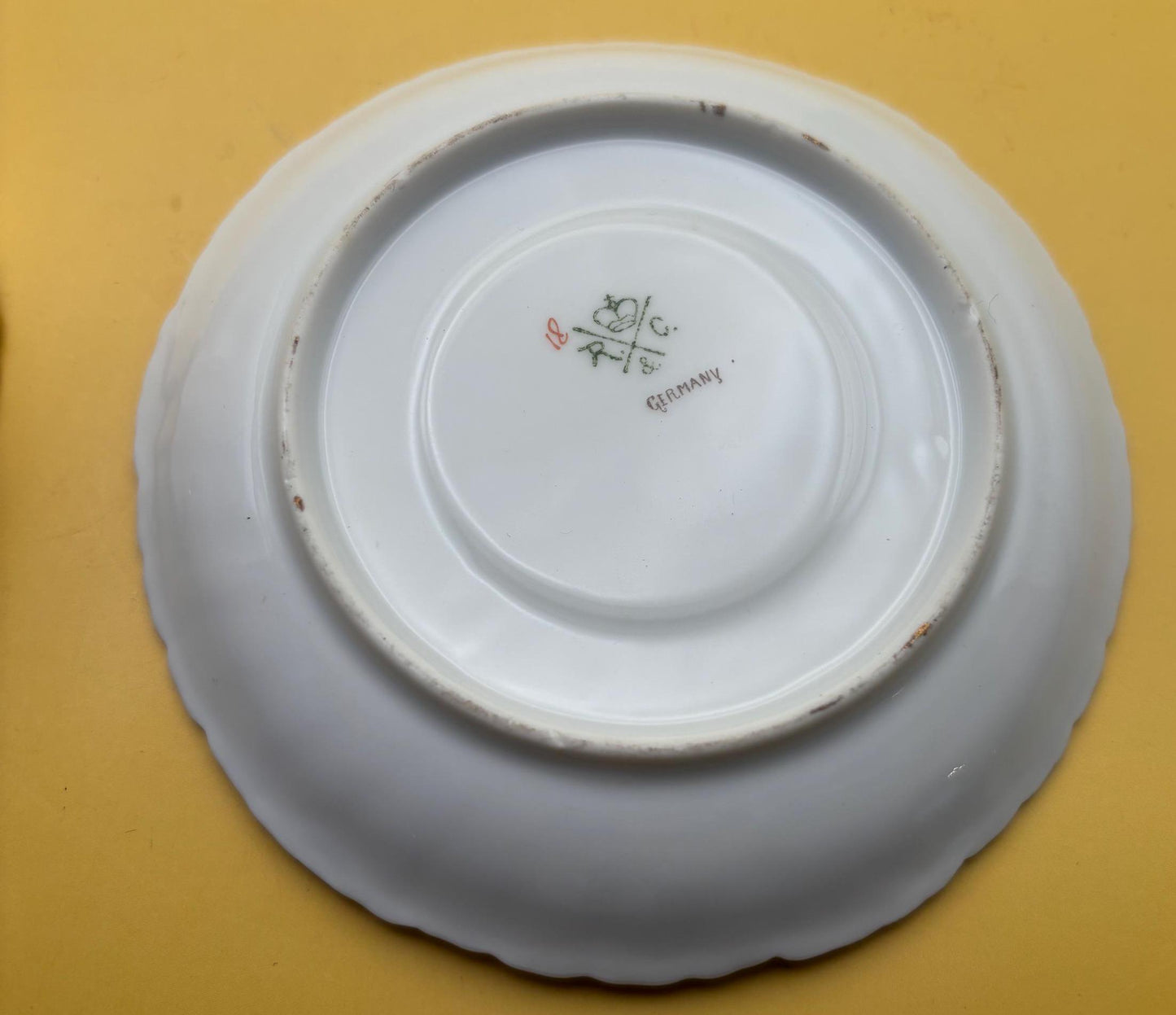 Vintage Porcelain with Gold Gilding Tea Cup and Saucer R & C Made in Germany Cup is Number 81 Saucer Number 84 Lover Antiques and Vintage