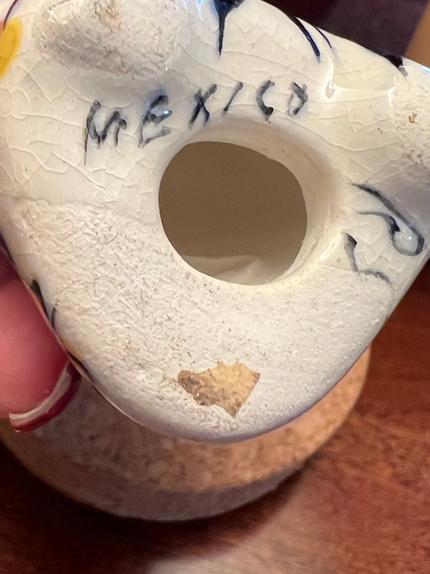 Vintage Tonala Mexican Pottery Owl Figurine, Signed