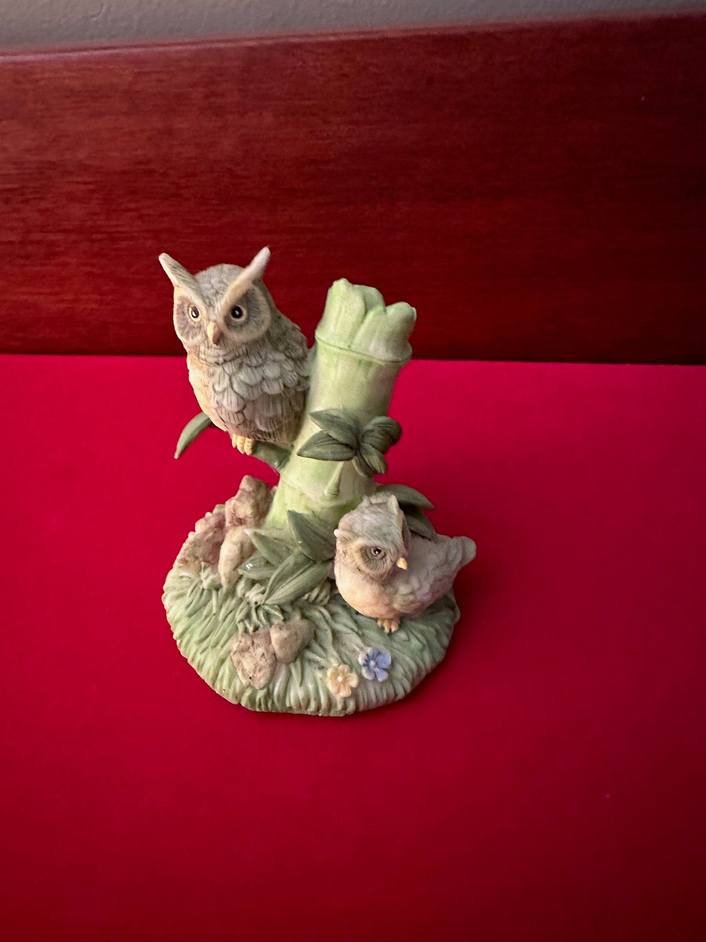 Vintage Porcelain Owl Figurine, Lover Antiques and Vintage