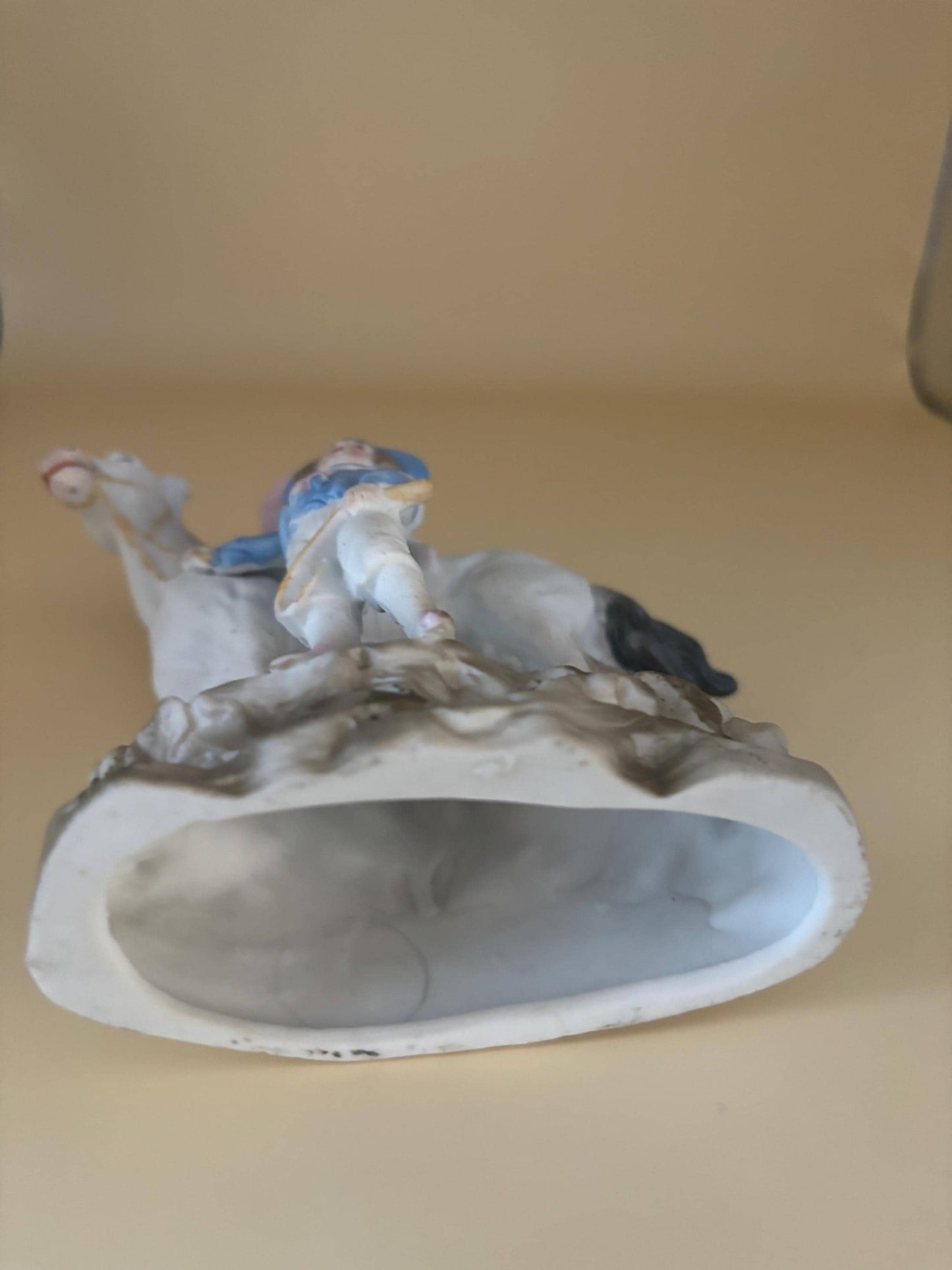 Antique Grafenthal Porcelain Figurine: Girl on Horse with Boy, Early 1900s