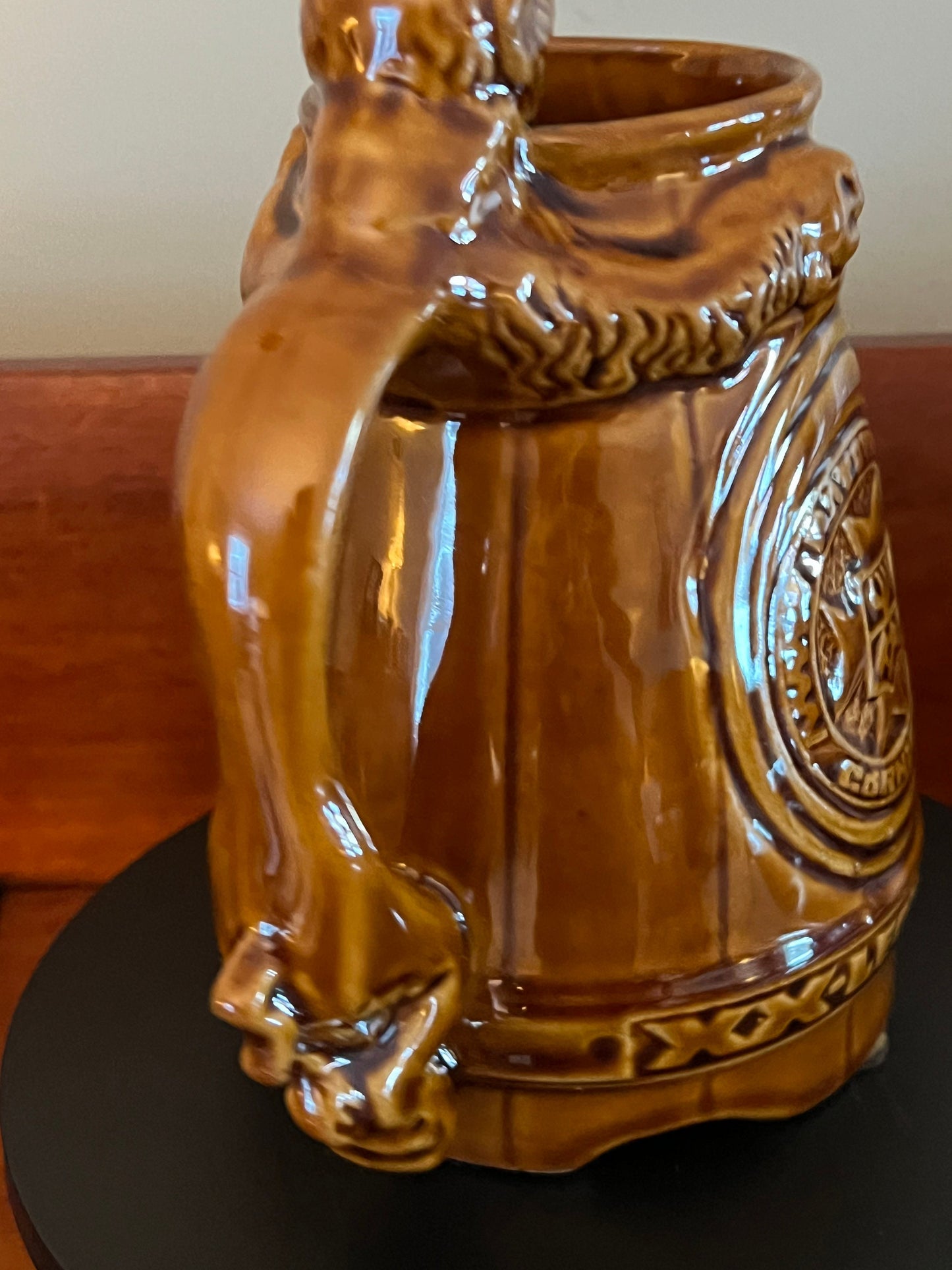Vintage Lion Stein Mug, Czestochowa Poland Cup with Lion Handle, Lover Antiques and Vintage