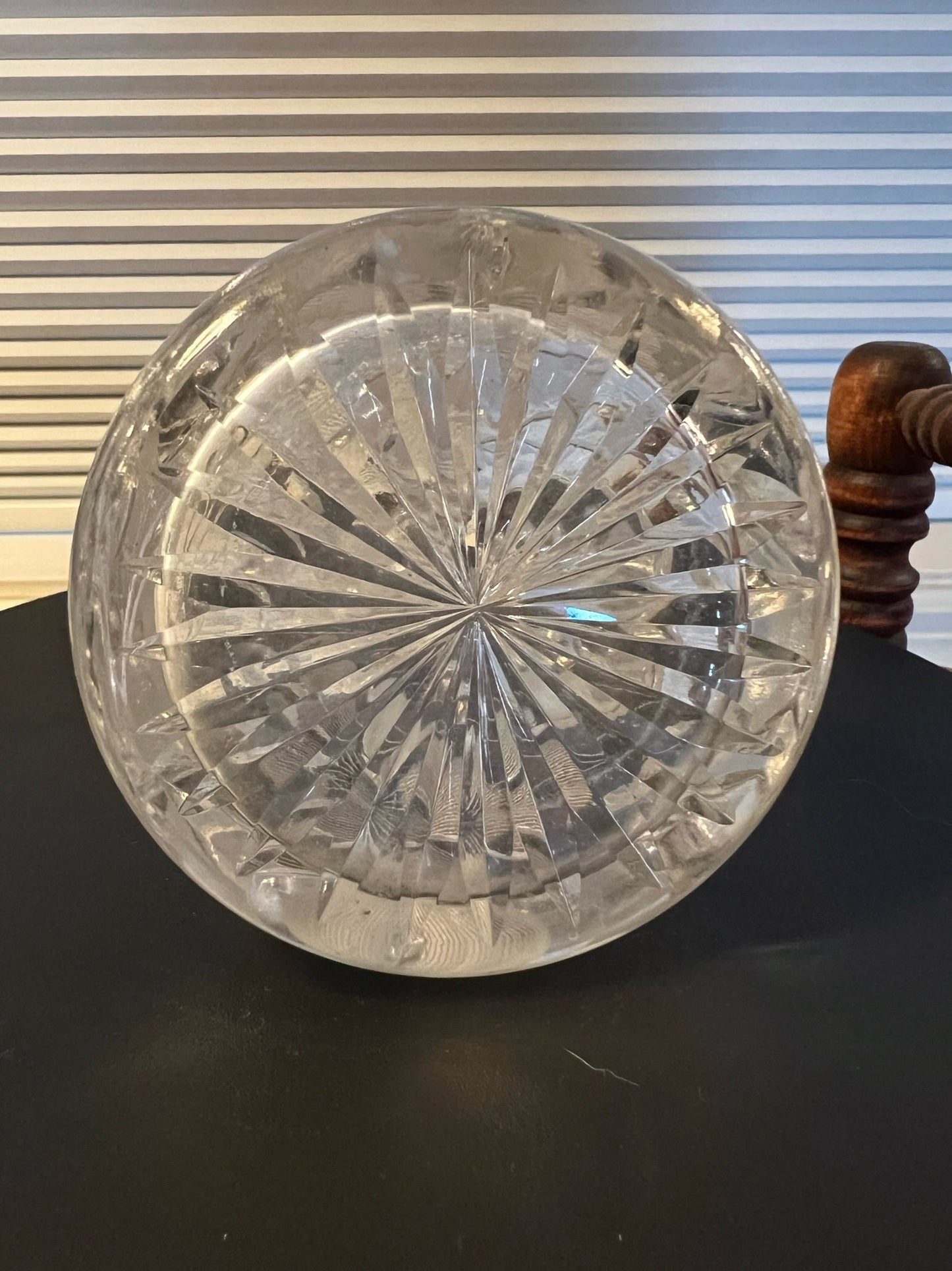 Antique ABP American Brilliant Cut Crystal Cruet Vase with Handle