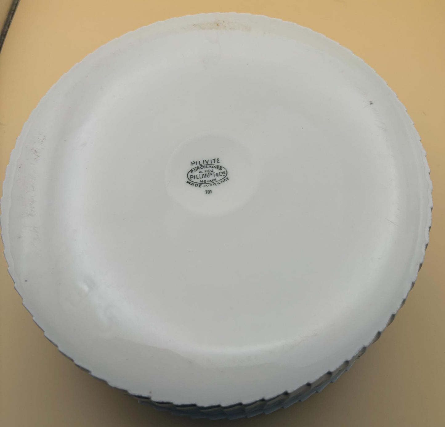 Vintage Pilivite Porcelain Bowl Made in France Number 701 Casserole Dish Lover Antiques and Vintage