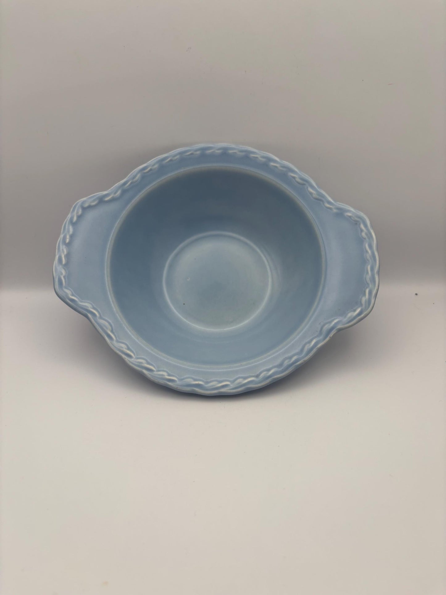 Vernon Kilns Native California Blue Bowl, Melinda Dinnerware Line, Lover Antiques and Vintage