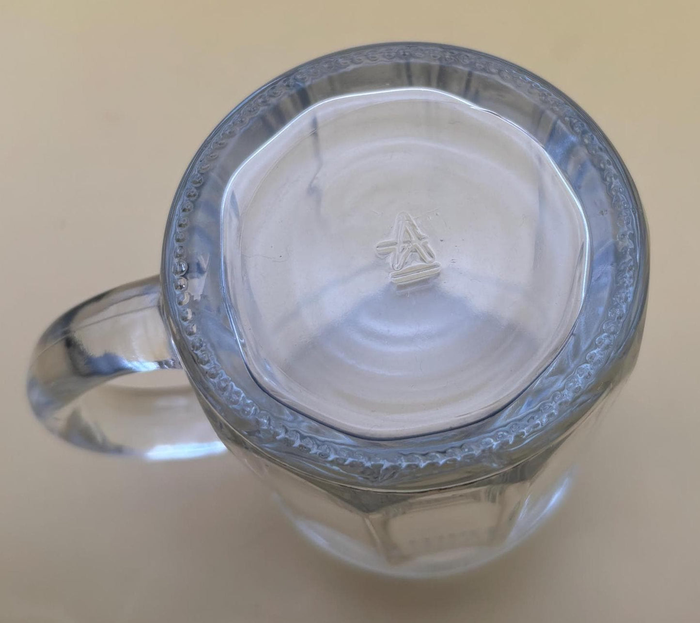 Vintage Pump Room Bath Glass Mug, Glass Stein Mug, Lover Antiques and Vintage