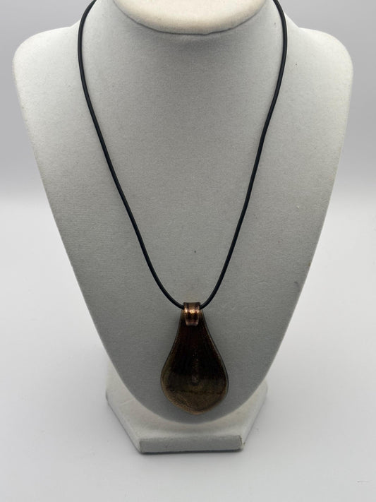 Vintage Murano Glass Pendant Necklace Lover Antiques and Vintage