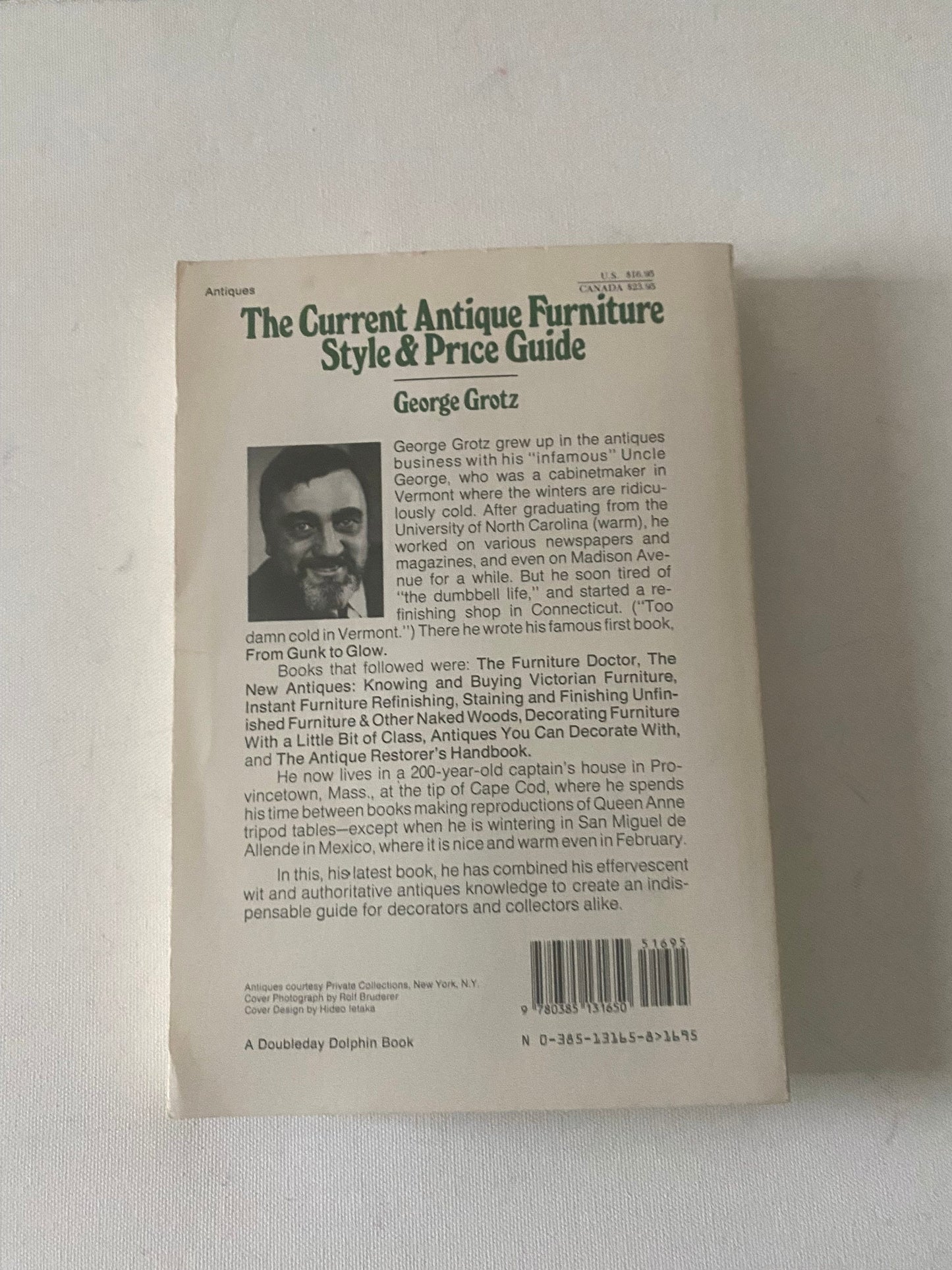 Antique Furniture Style & Price Guide: George Grotz, First Edition